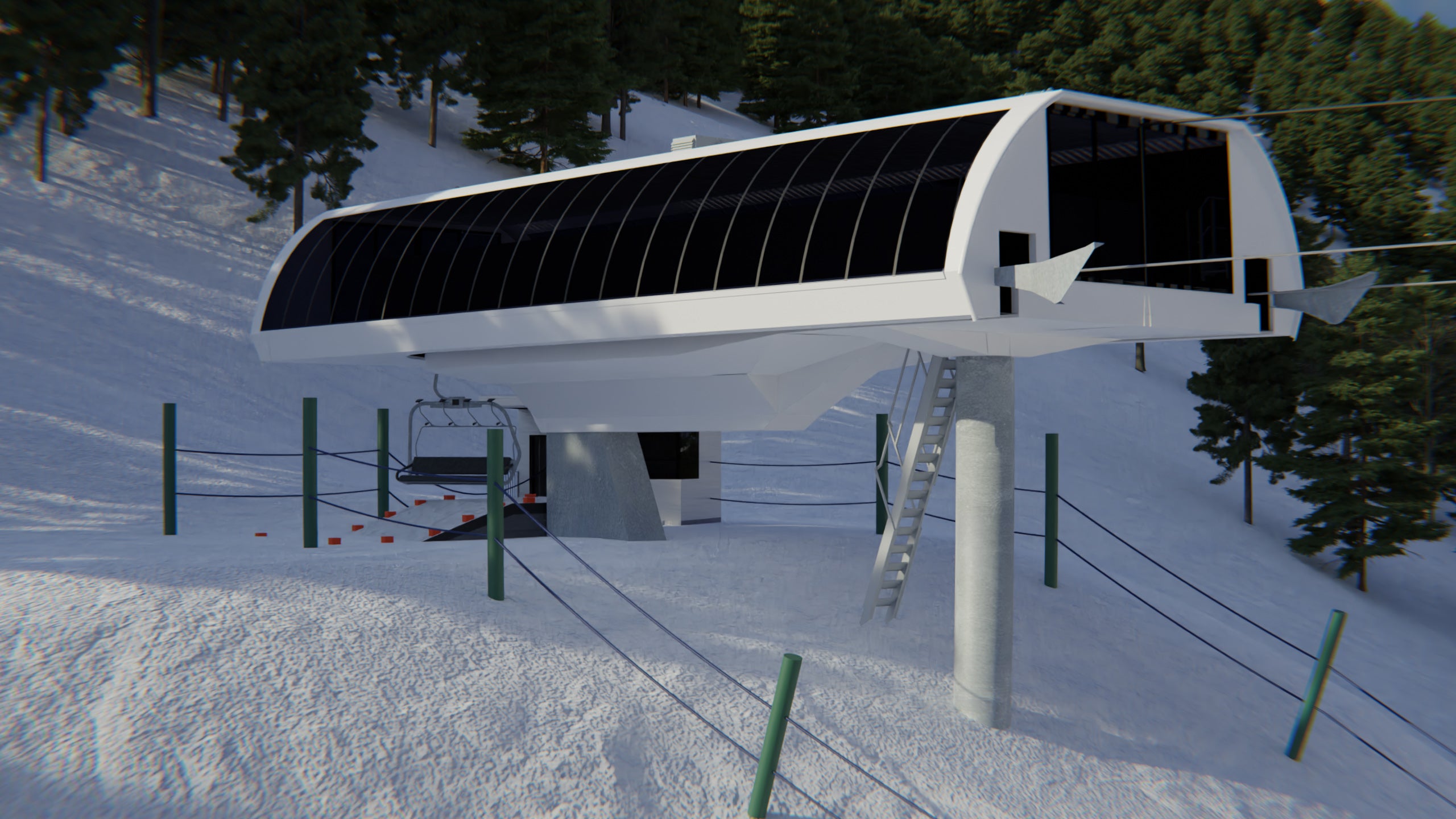 top terminal rendering of flying squirrel lift