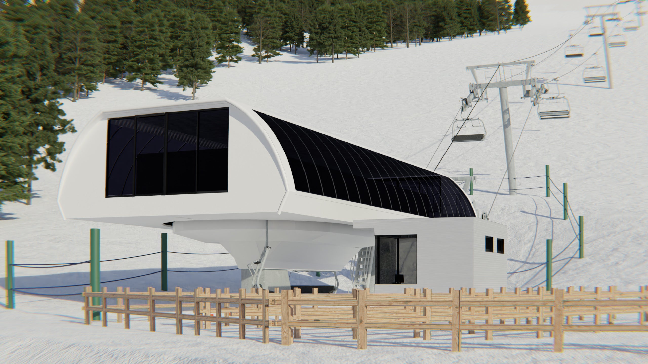 bottom terminal rendering of flying squirrel lift