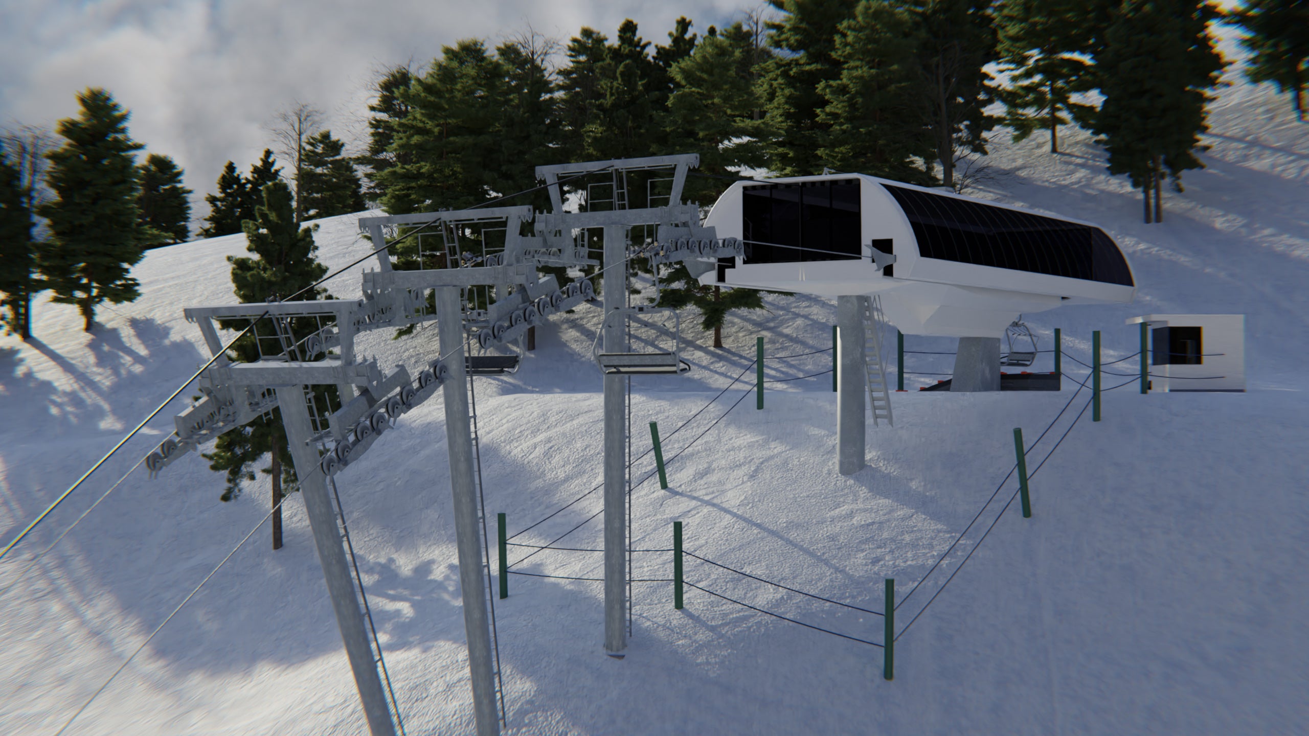 top terminal rendering of flying squirrel lift