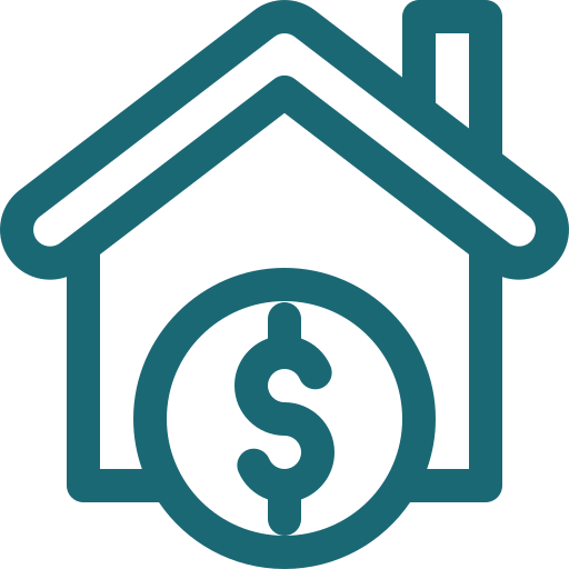 House icon with dollar sign.