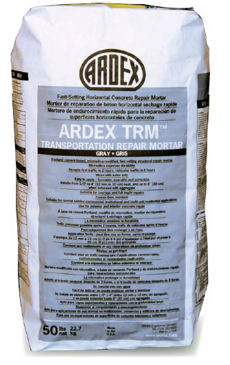 Ardex TRM™ Transportation Repair Mortar Fast-Setting Horizontal ...