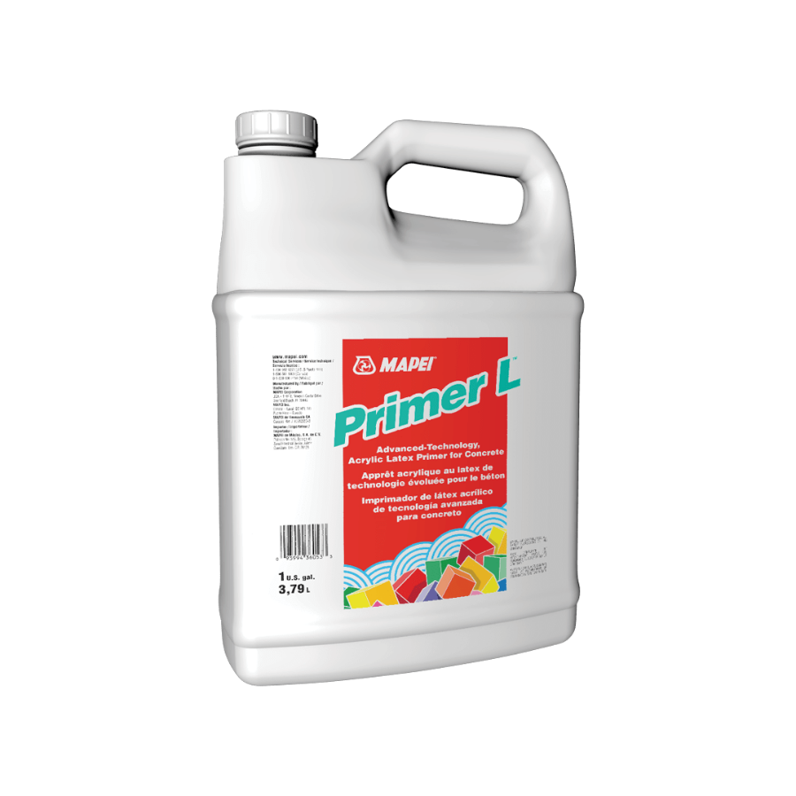 Primer L Acrylic Latex Primer For Concrete 1 Ga   MAPEI PRIMER L ACRYLIC LATEX PRIMER FOR CONCRETE MAP36053000 