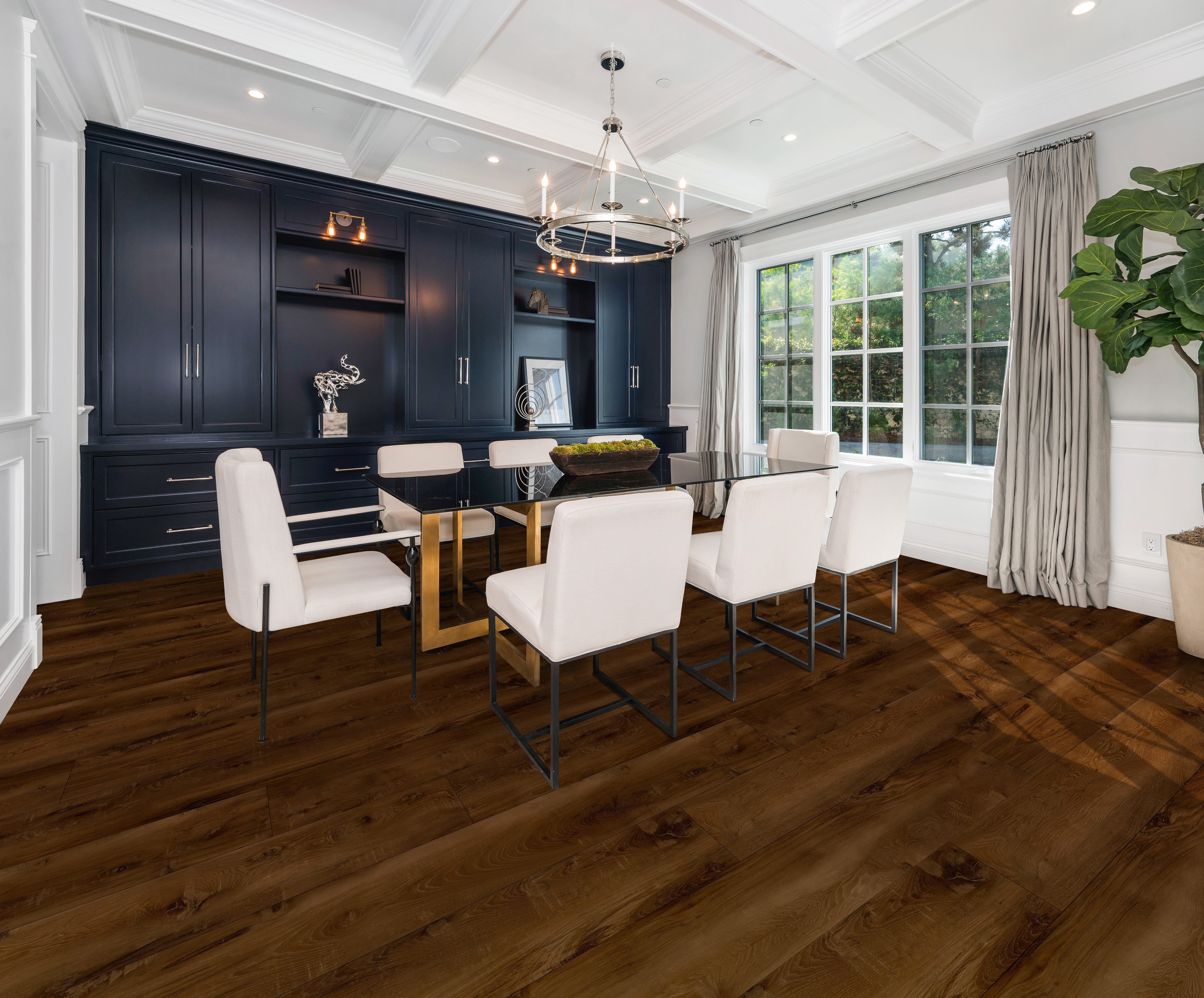 Forest flooring, shown in a room