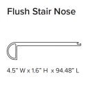 FLUSH STAIR NOSE