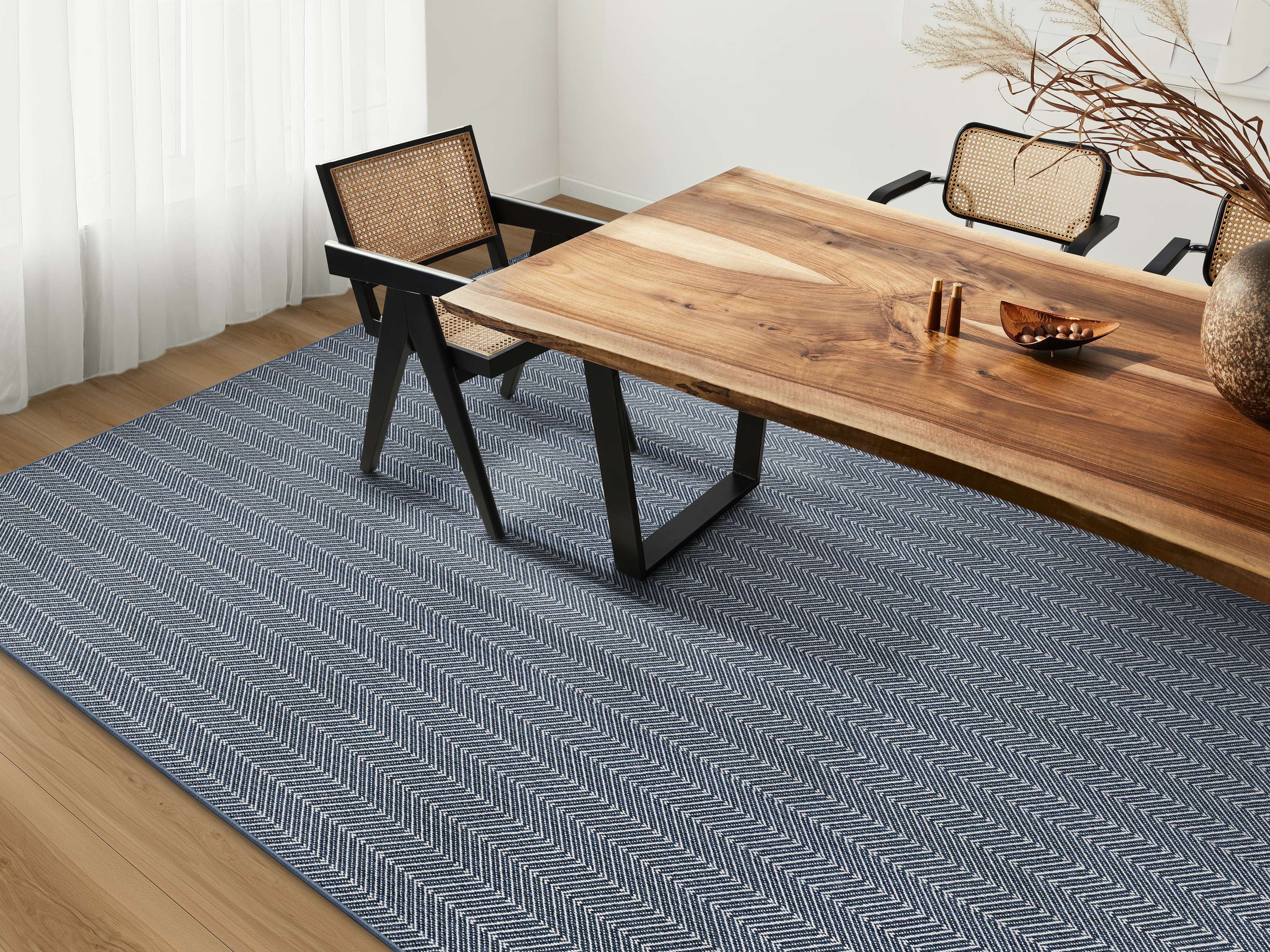 Stanton decorative carpet and rug in a designer interior