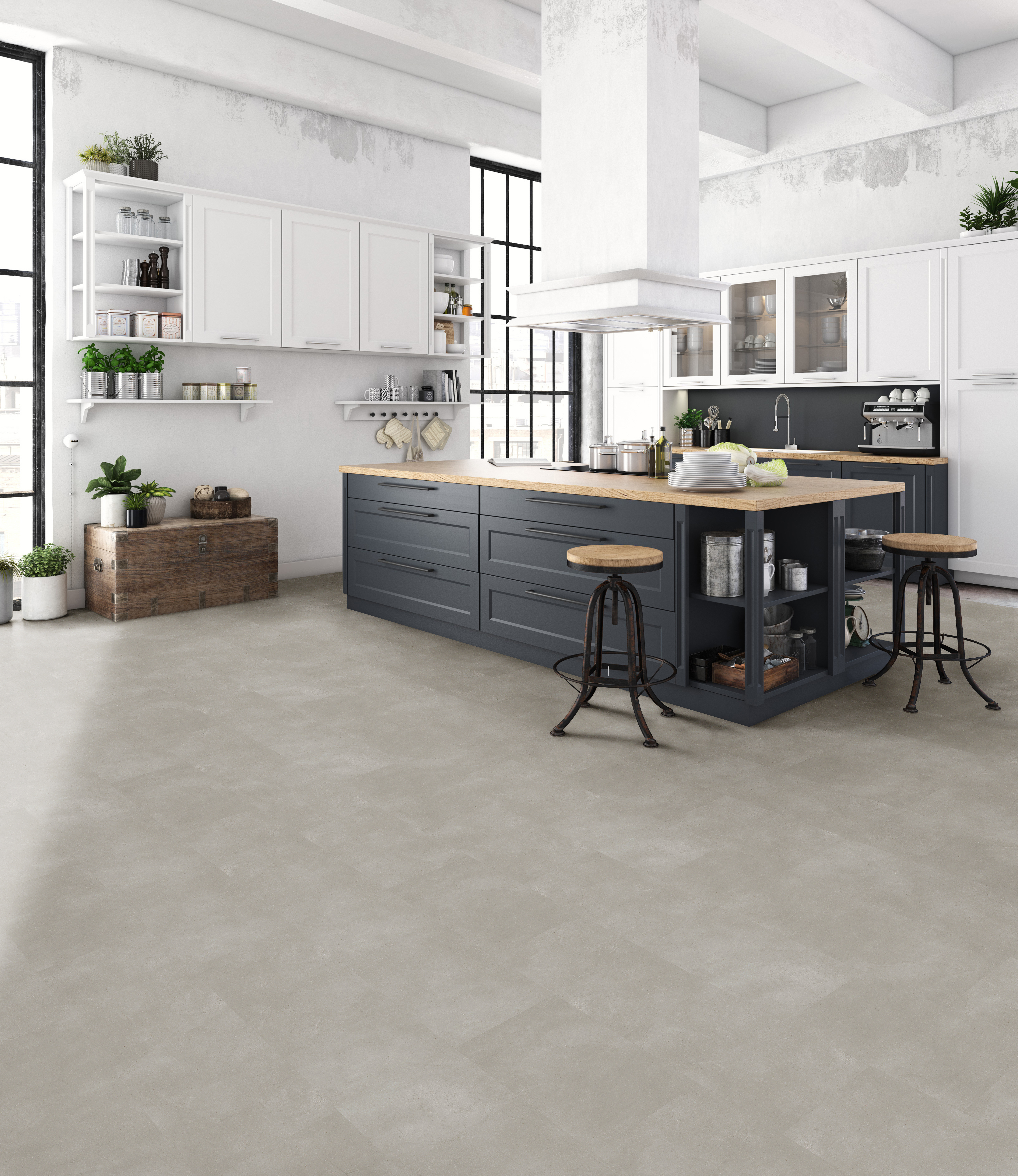 Moonshine flooring, shown in a room