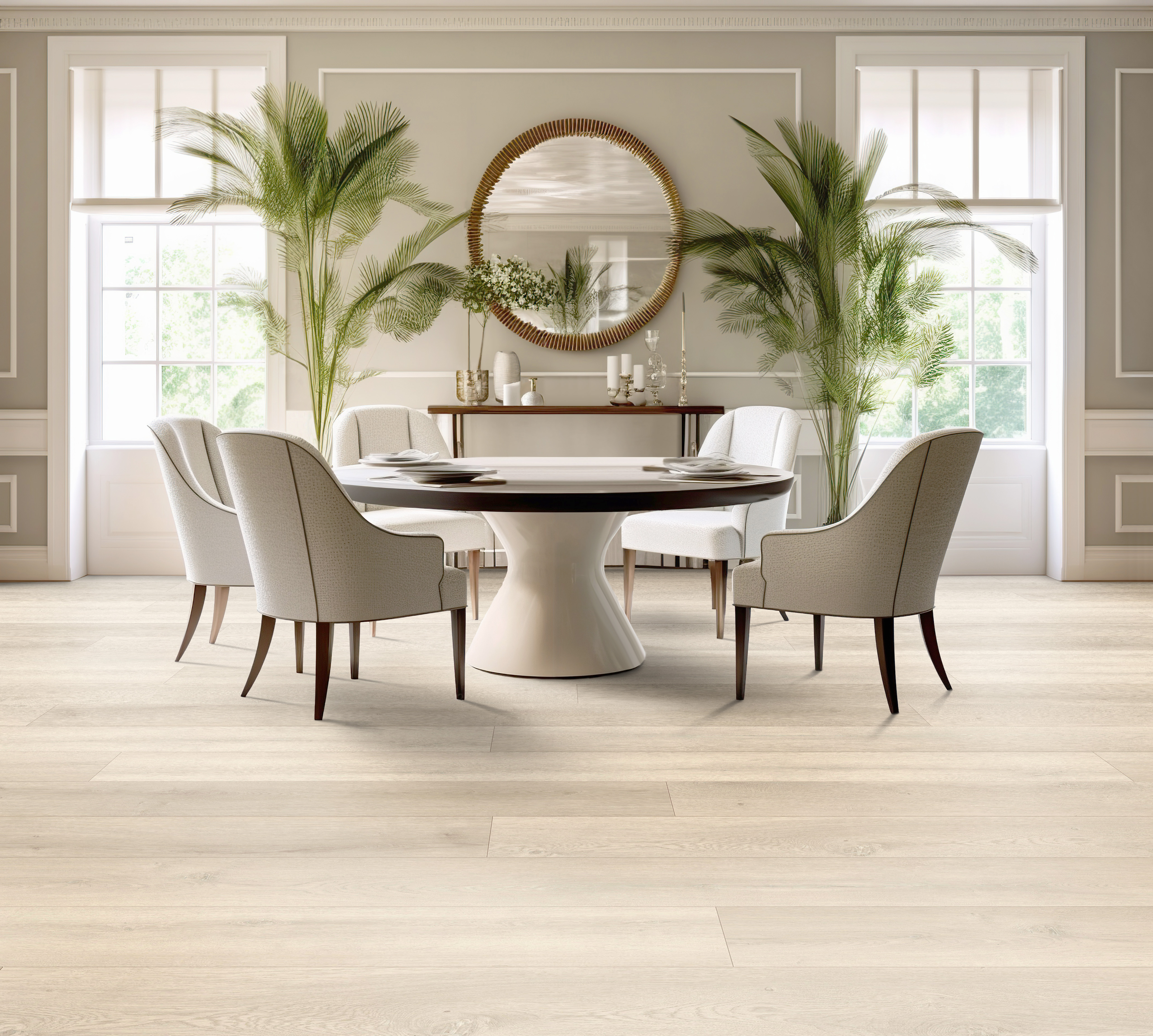 Salt Air flooring, shown in a room