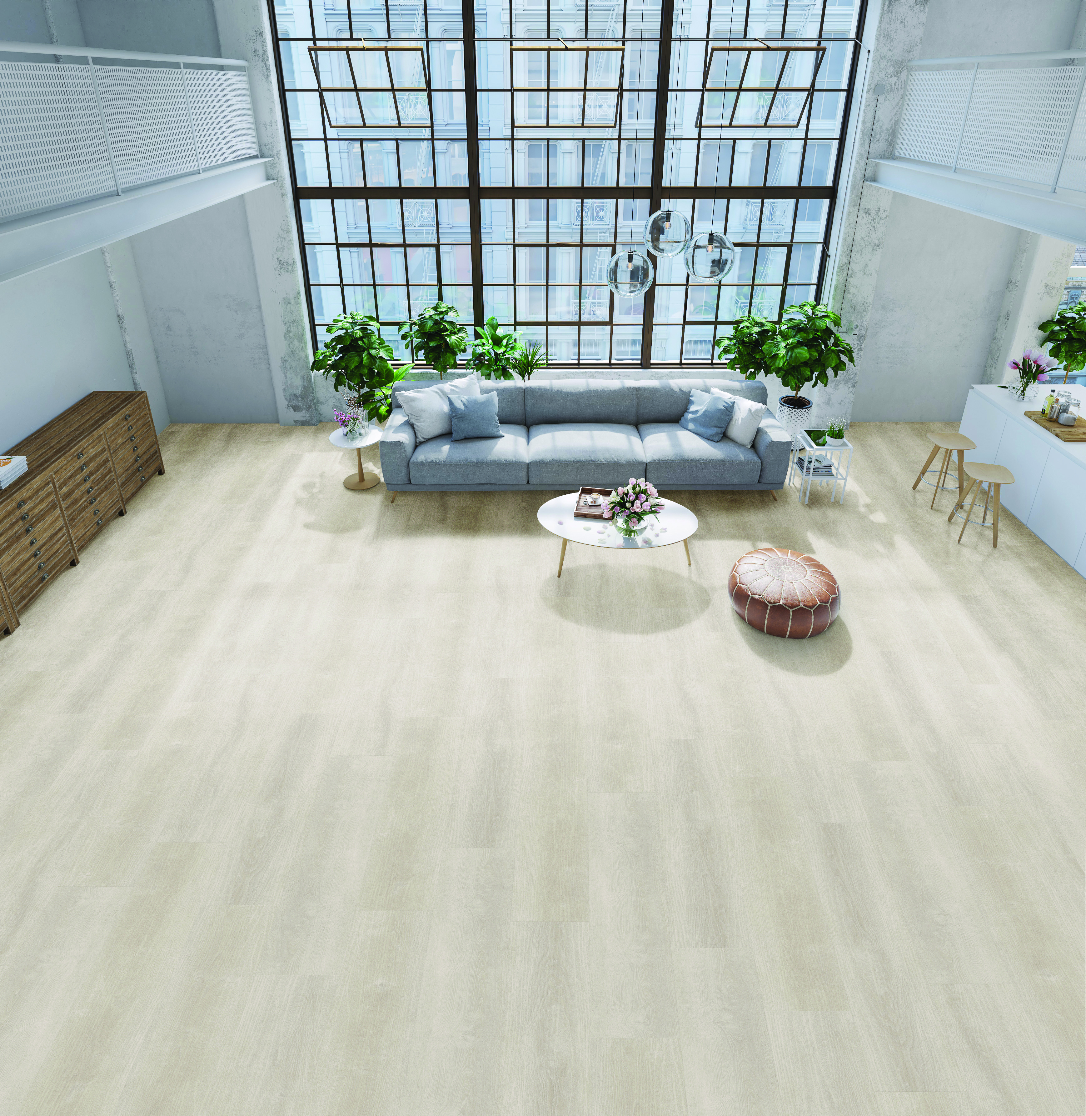 Opal flooring, shown in a room
