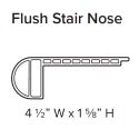 FLUSH STAIR NOSE