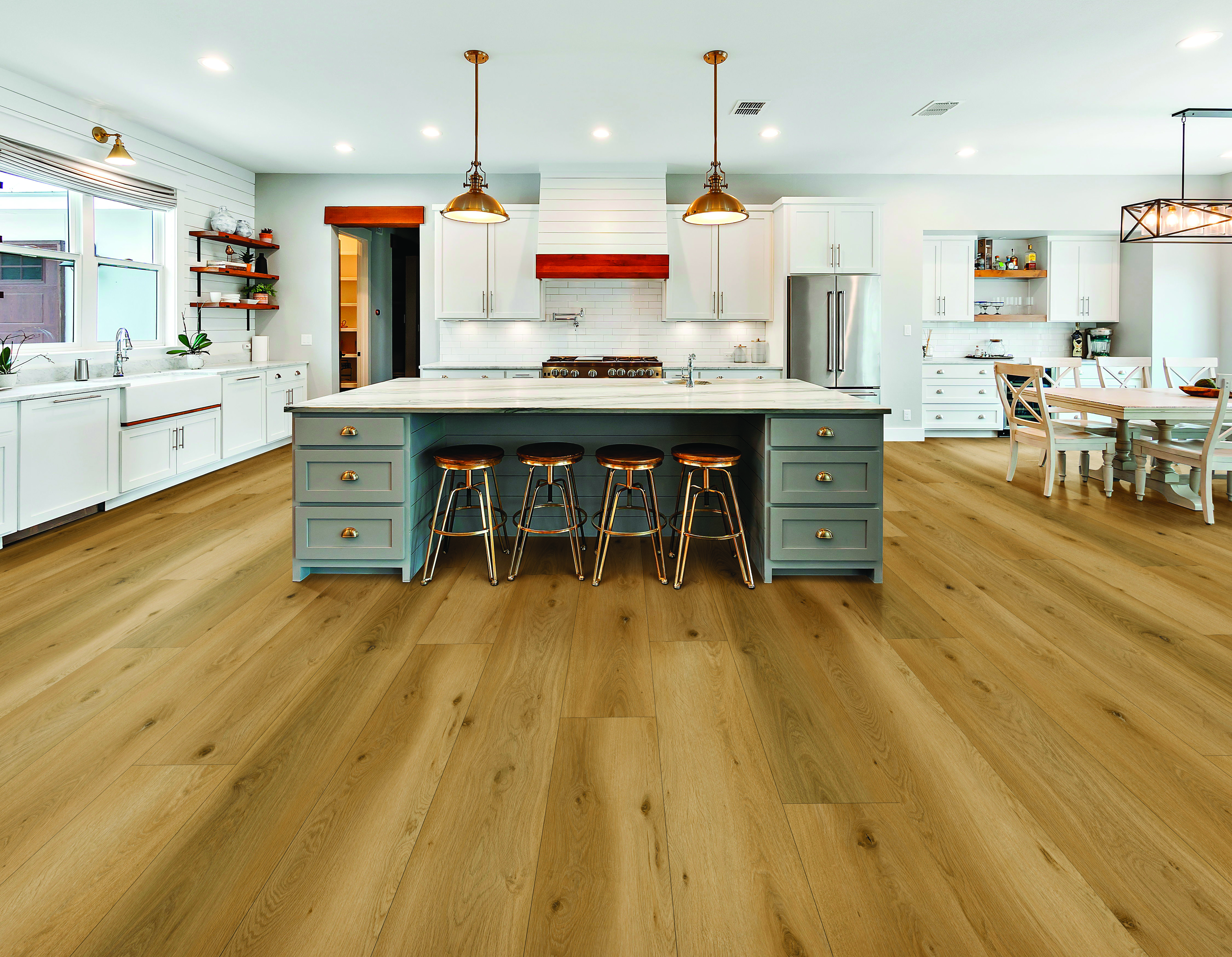 Sahara flooring, shown in a room