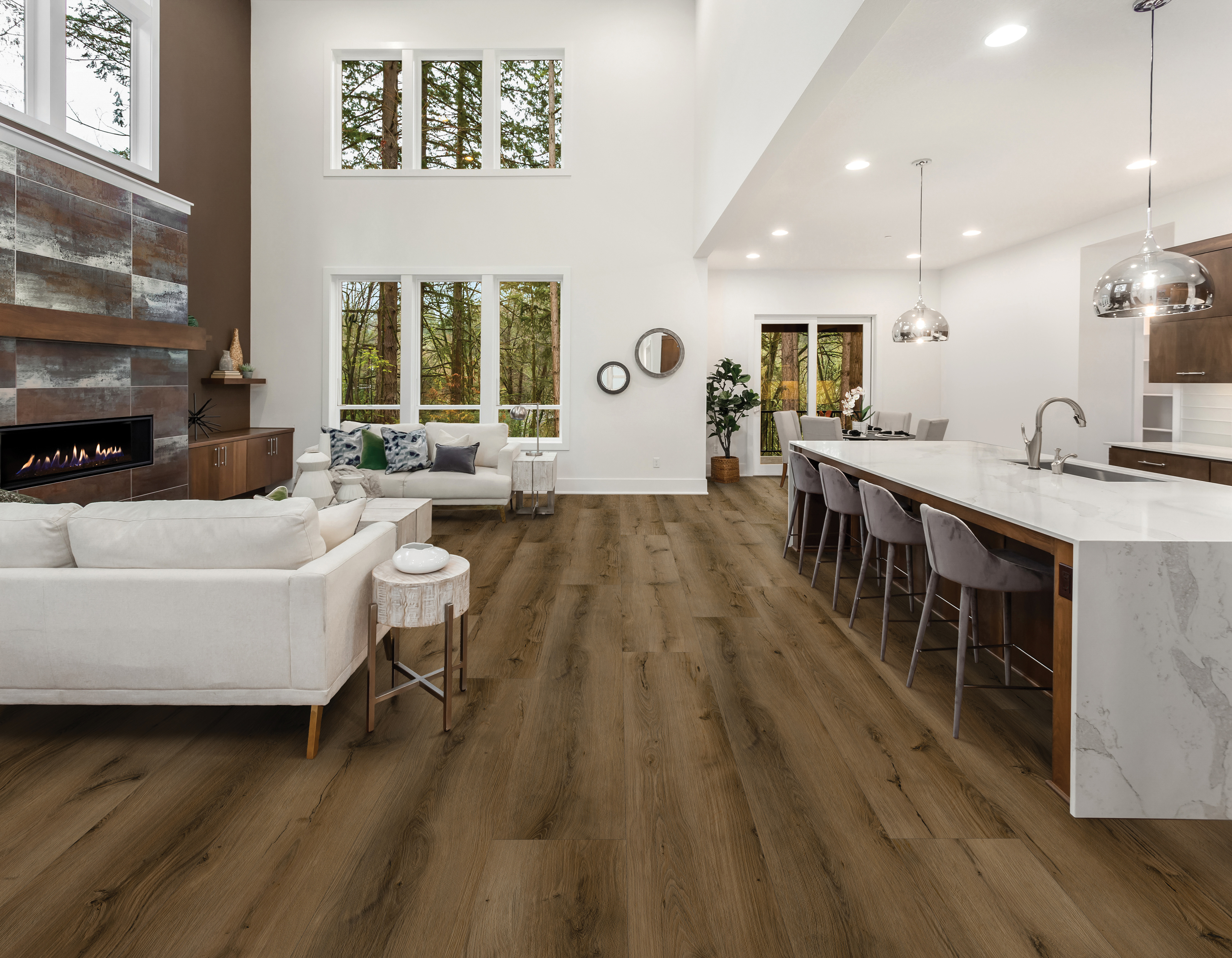 Sable flooring, shown in a room