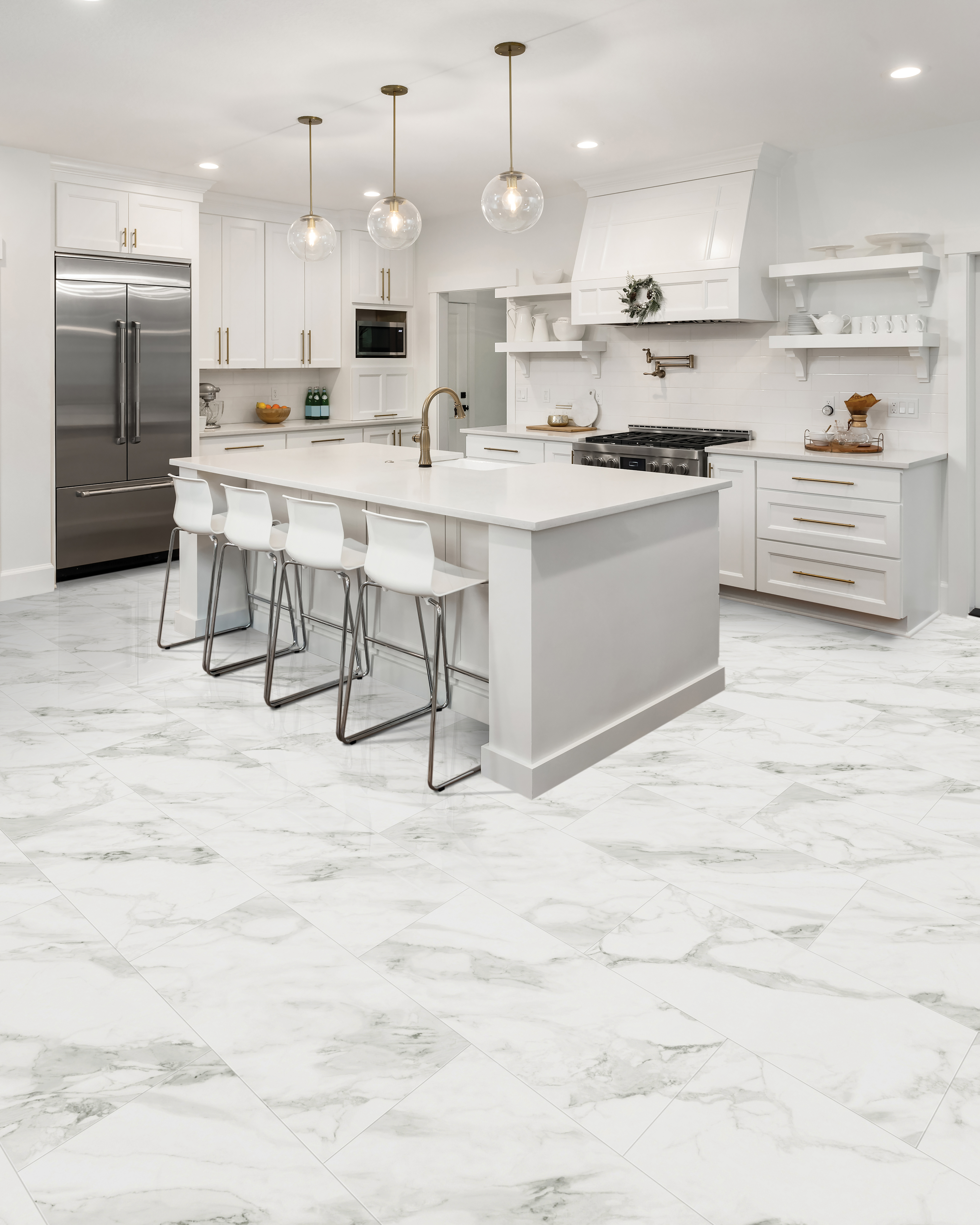 Bianco flooring, shown in a room