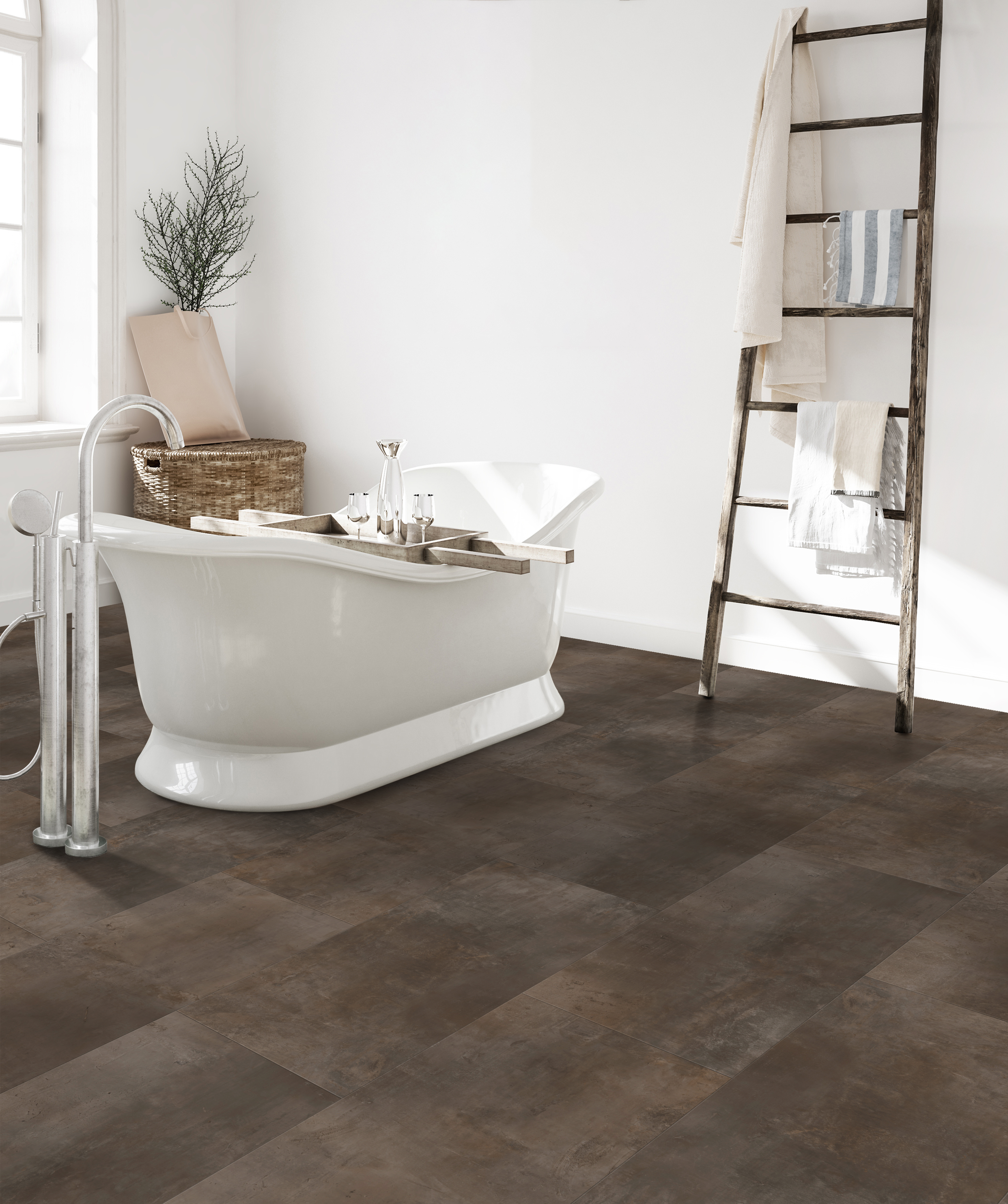 Rich Earth flooring, shown in a room