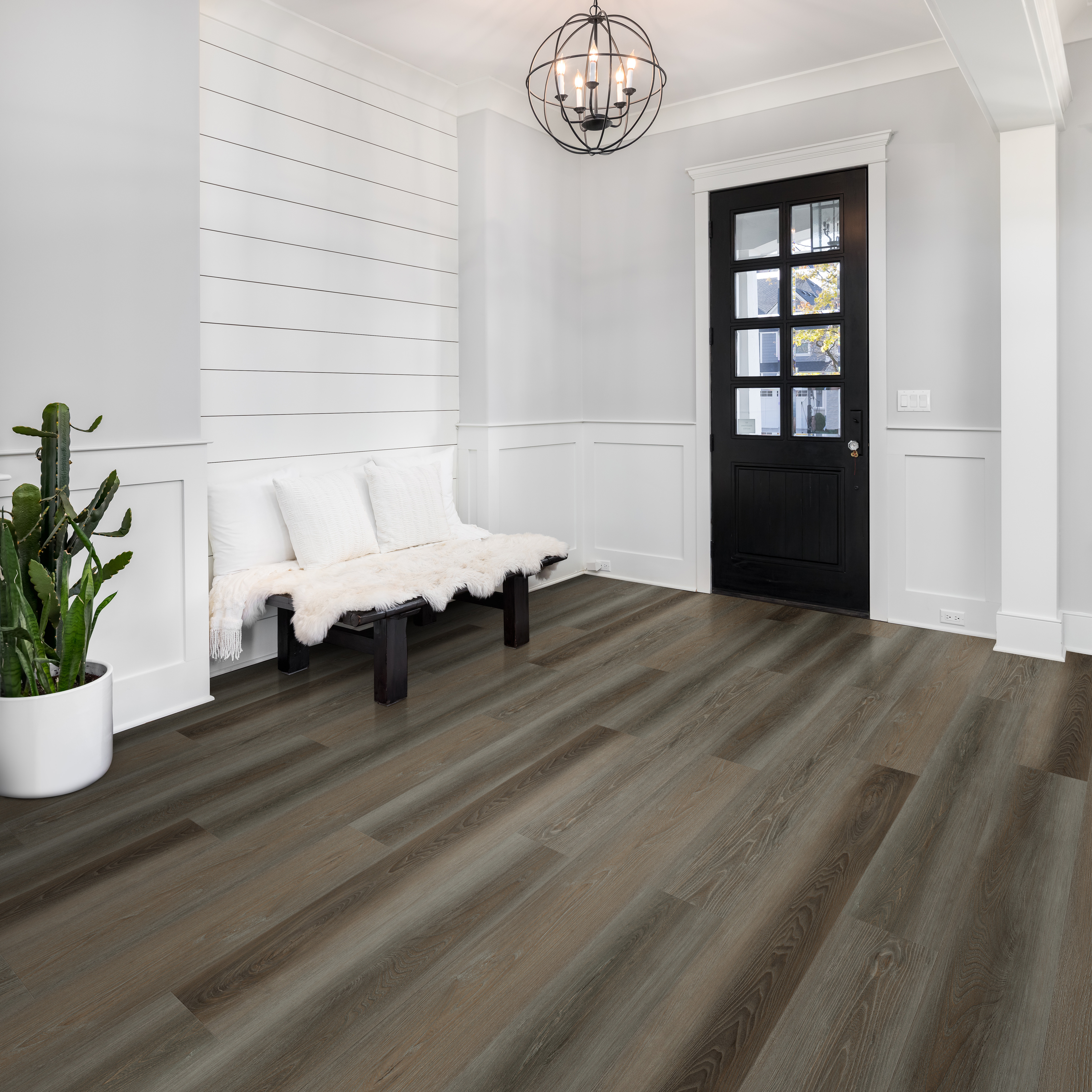 Warm Embers flooring, shown in a room