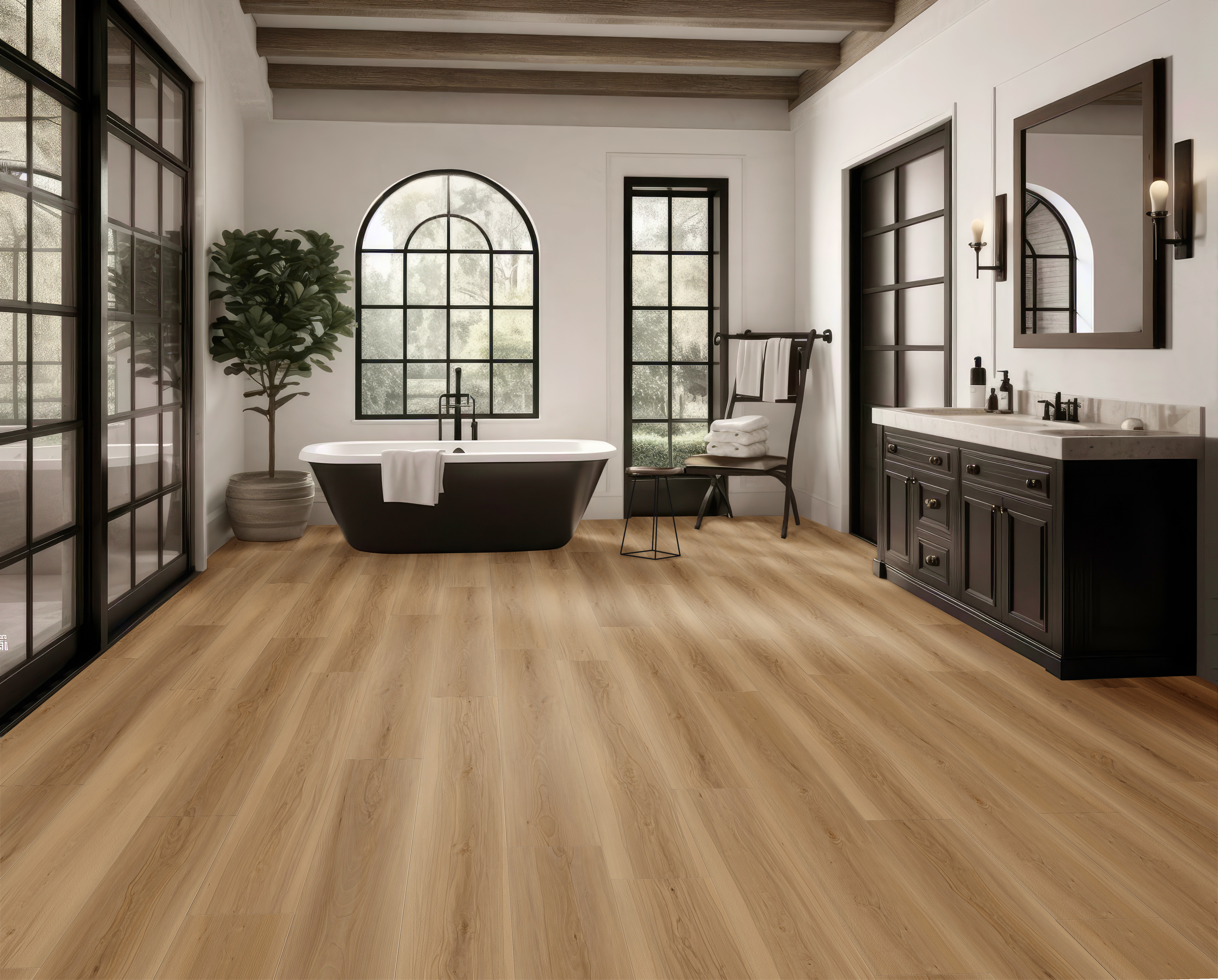 Light Autumn flooring, shown in a room