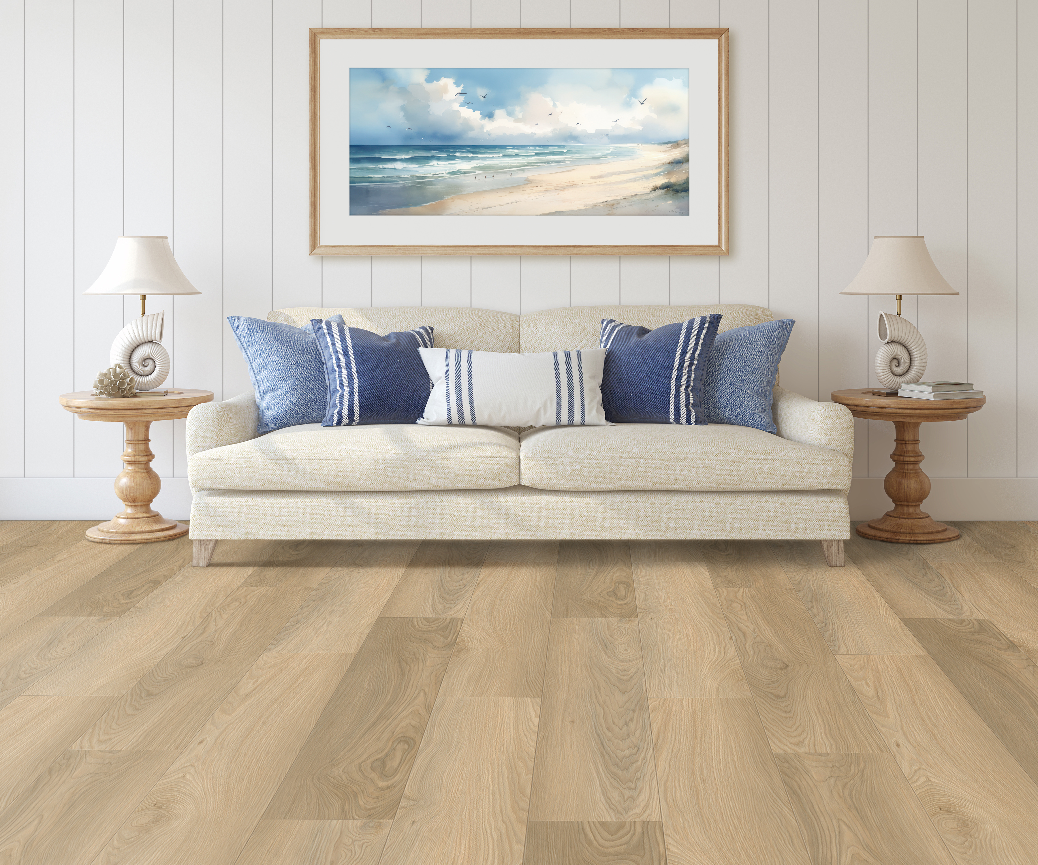 Toasted Coconut flooring, shown in a room