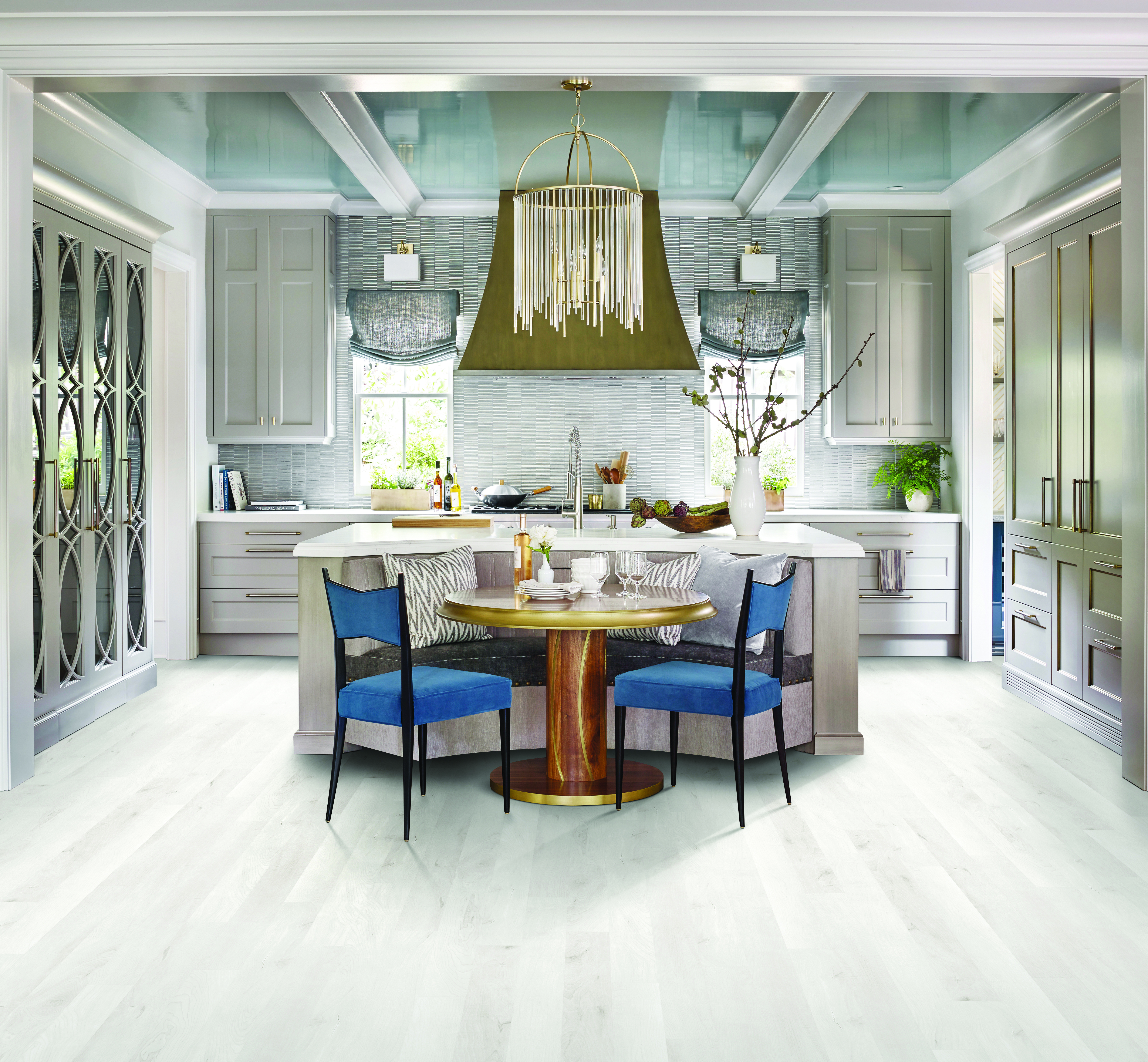 Simply White flooring, shown in a room