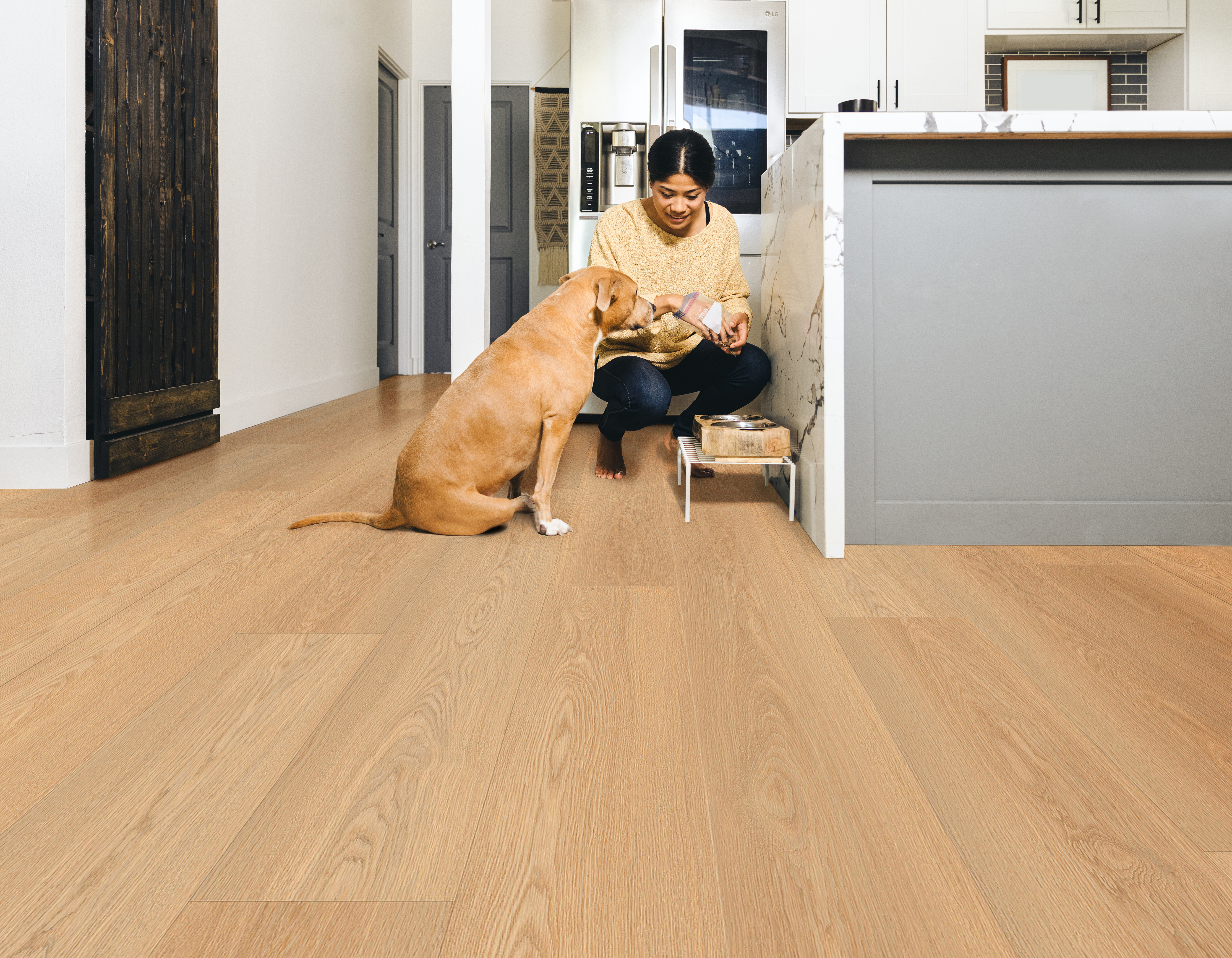 Maple Sugar flooring, shown in a room