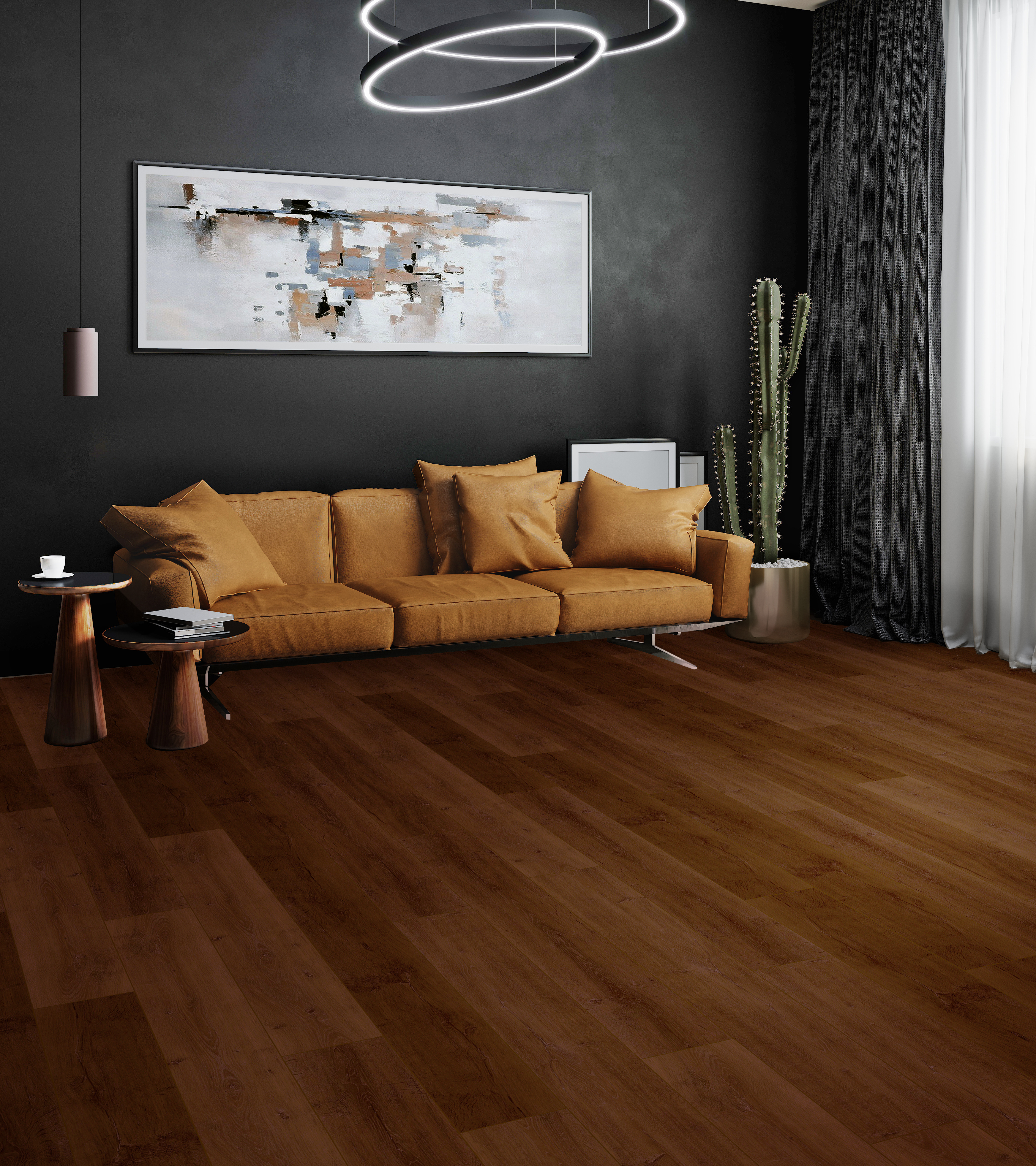 Sedona Red flooring, shown in a room