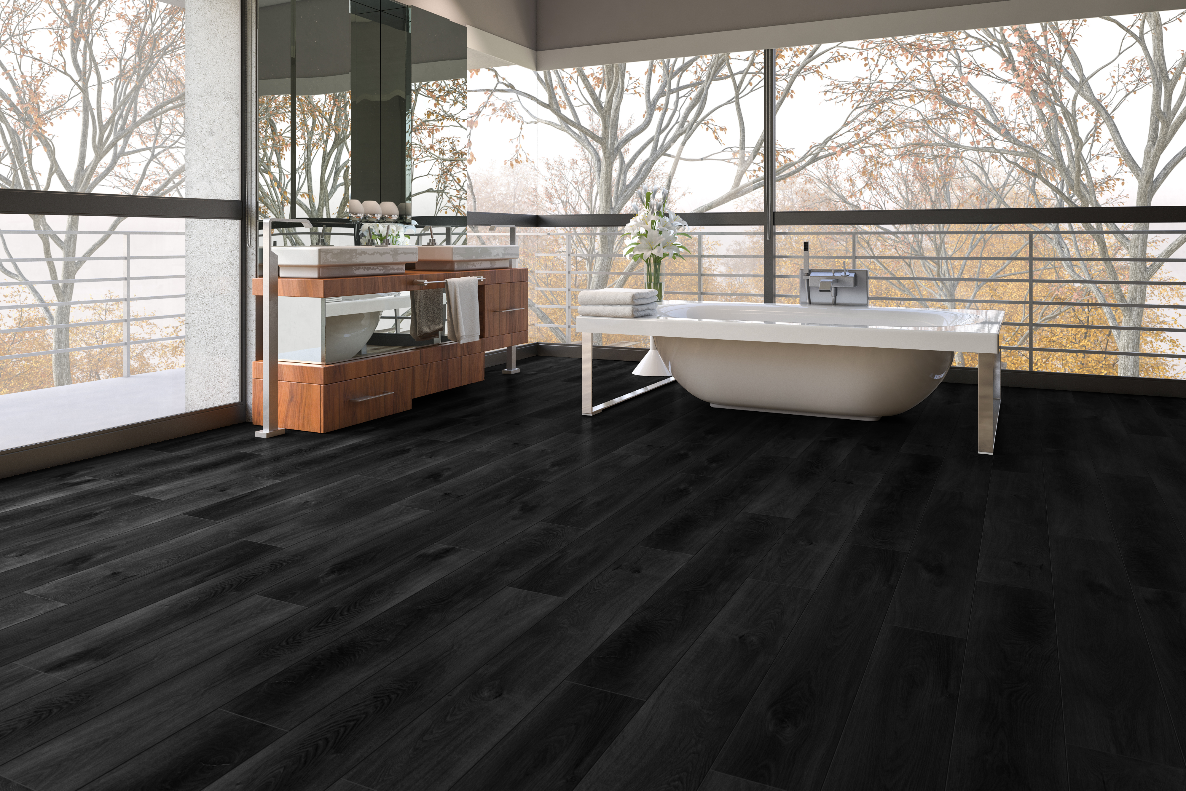 Eclipse flooring, shown in a room