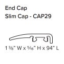 SLIM CAP END CAP