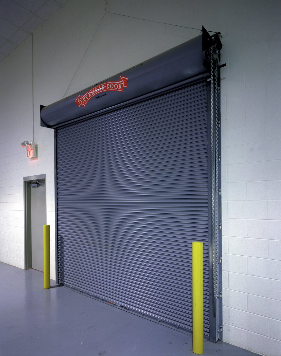 Fire-rated commercial door