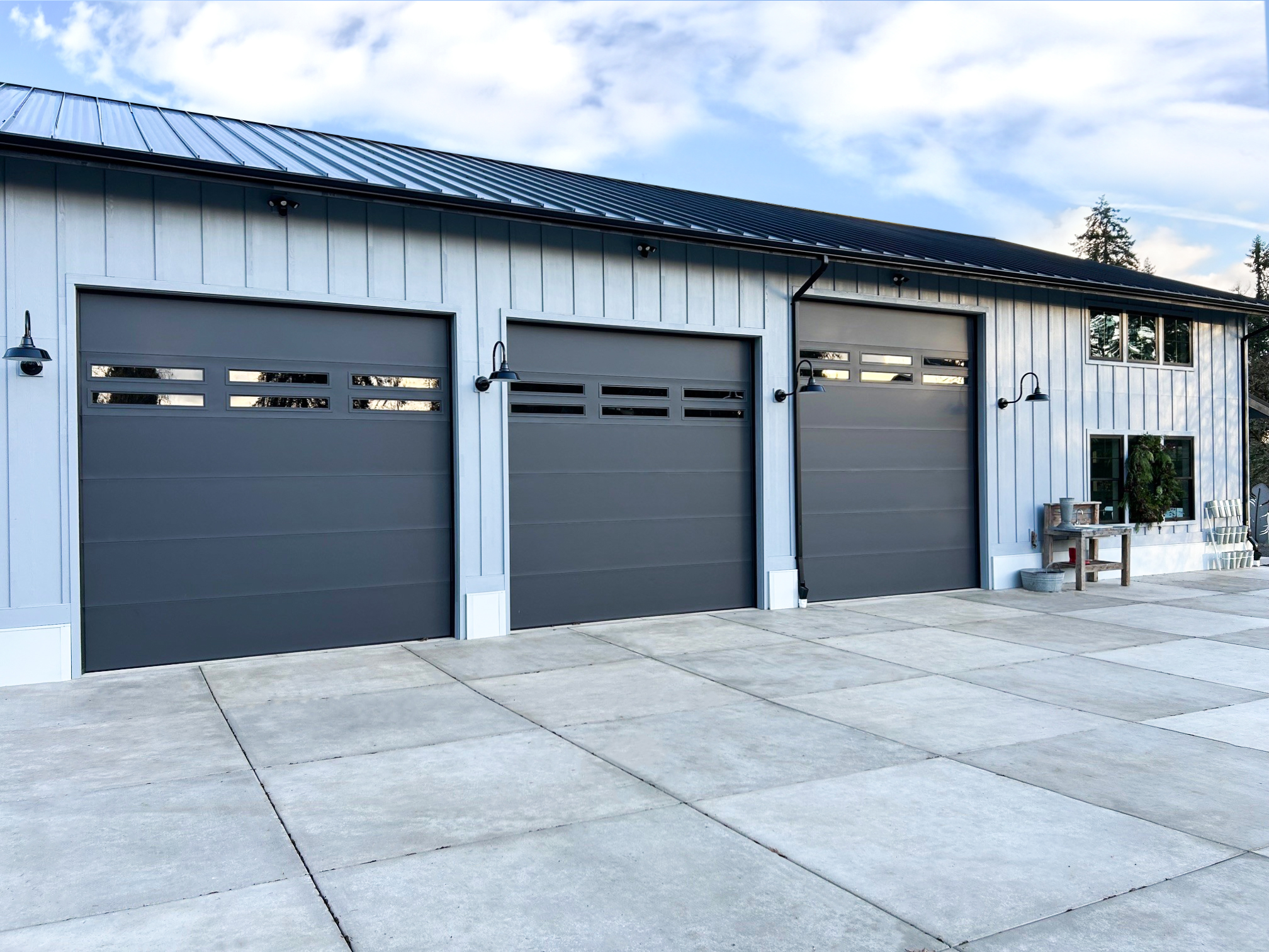 Traditional Steel garage door