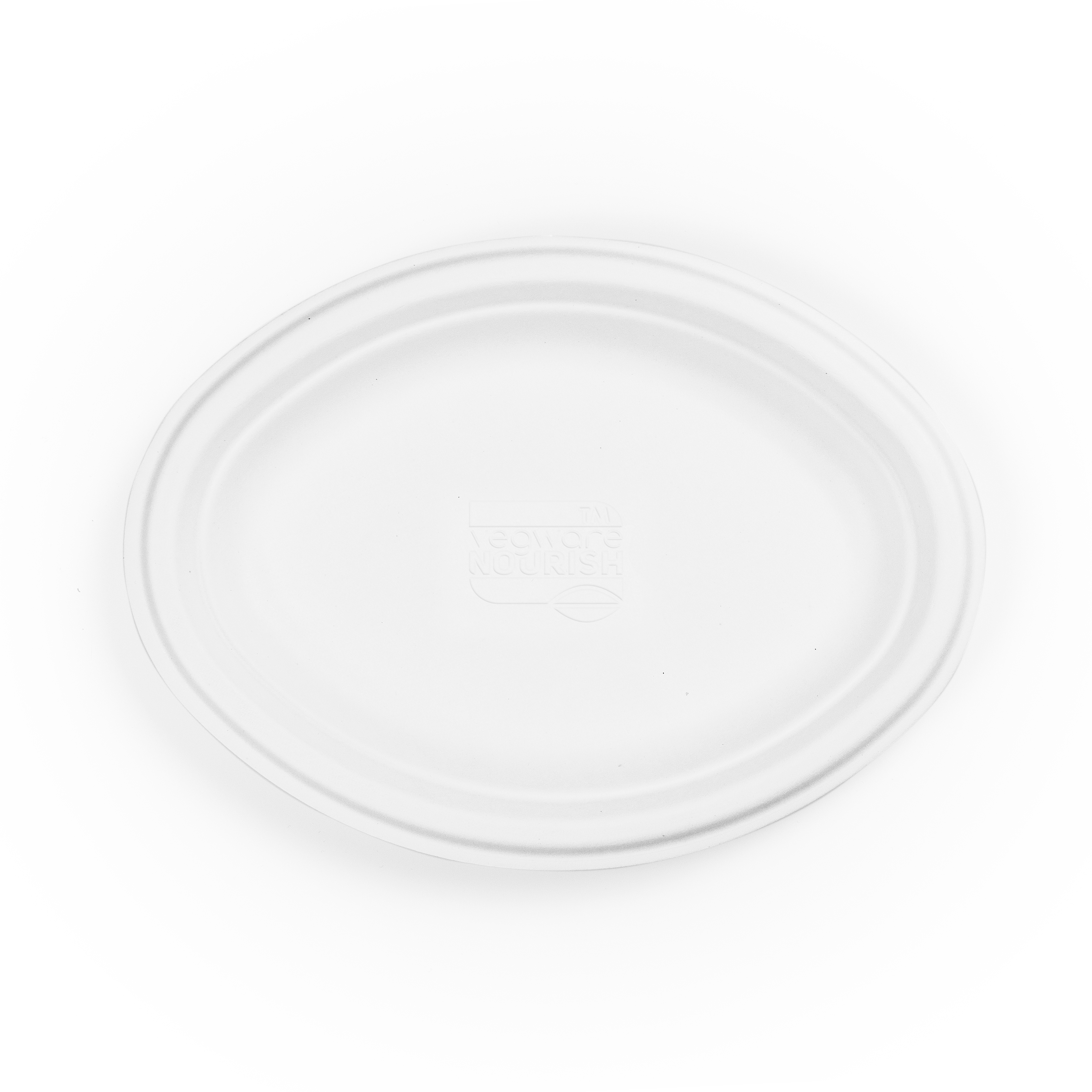 10in / 250mm Nourish moulded fibre oval plate Pack of 500