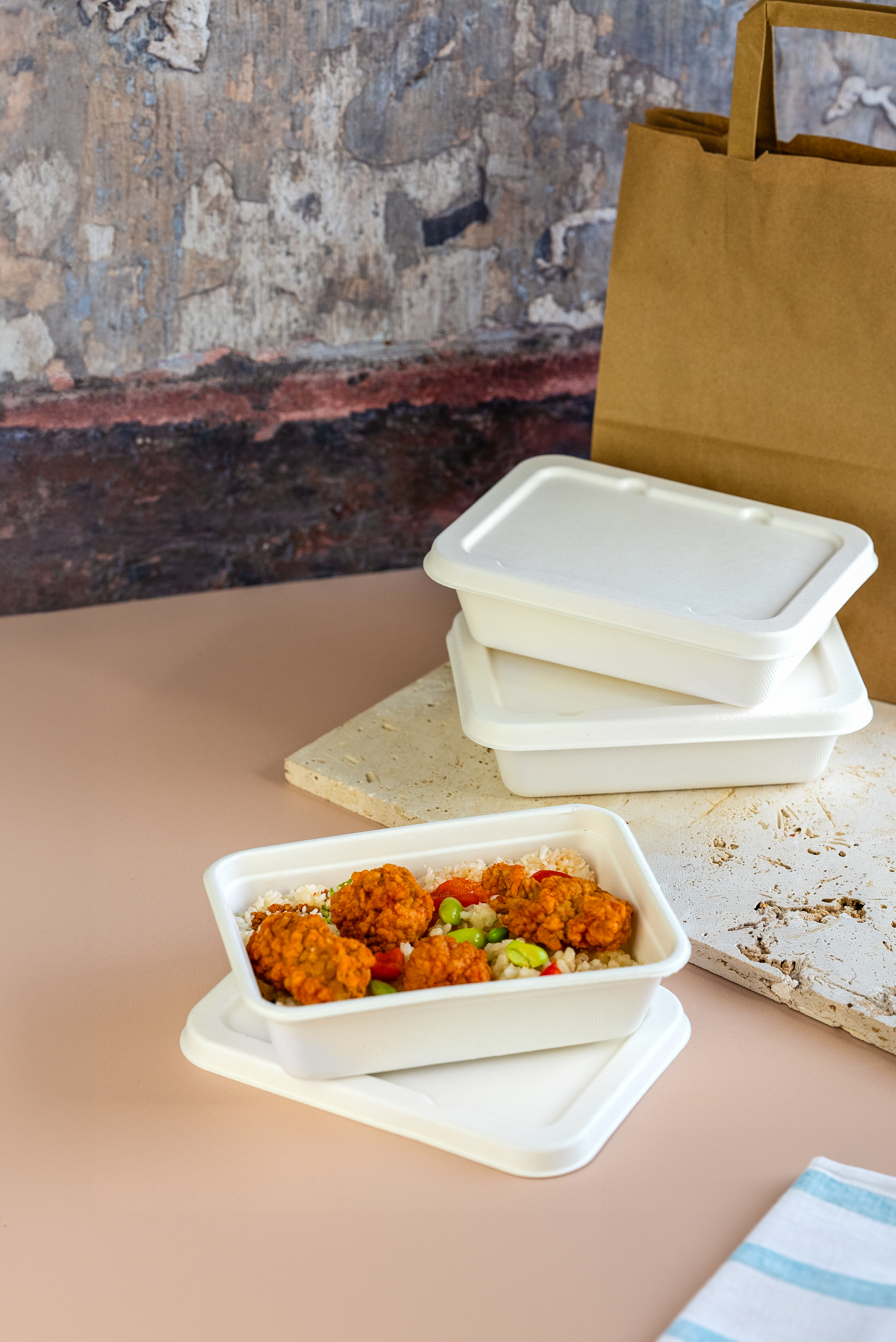 Nourish moulded fibre lid (fits 500ml tray) - Pack of 500