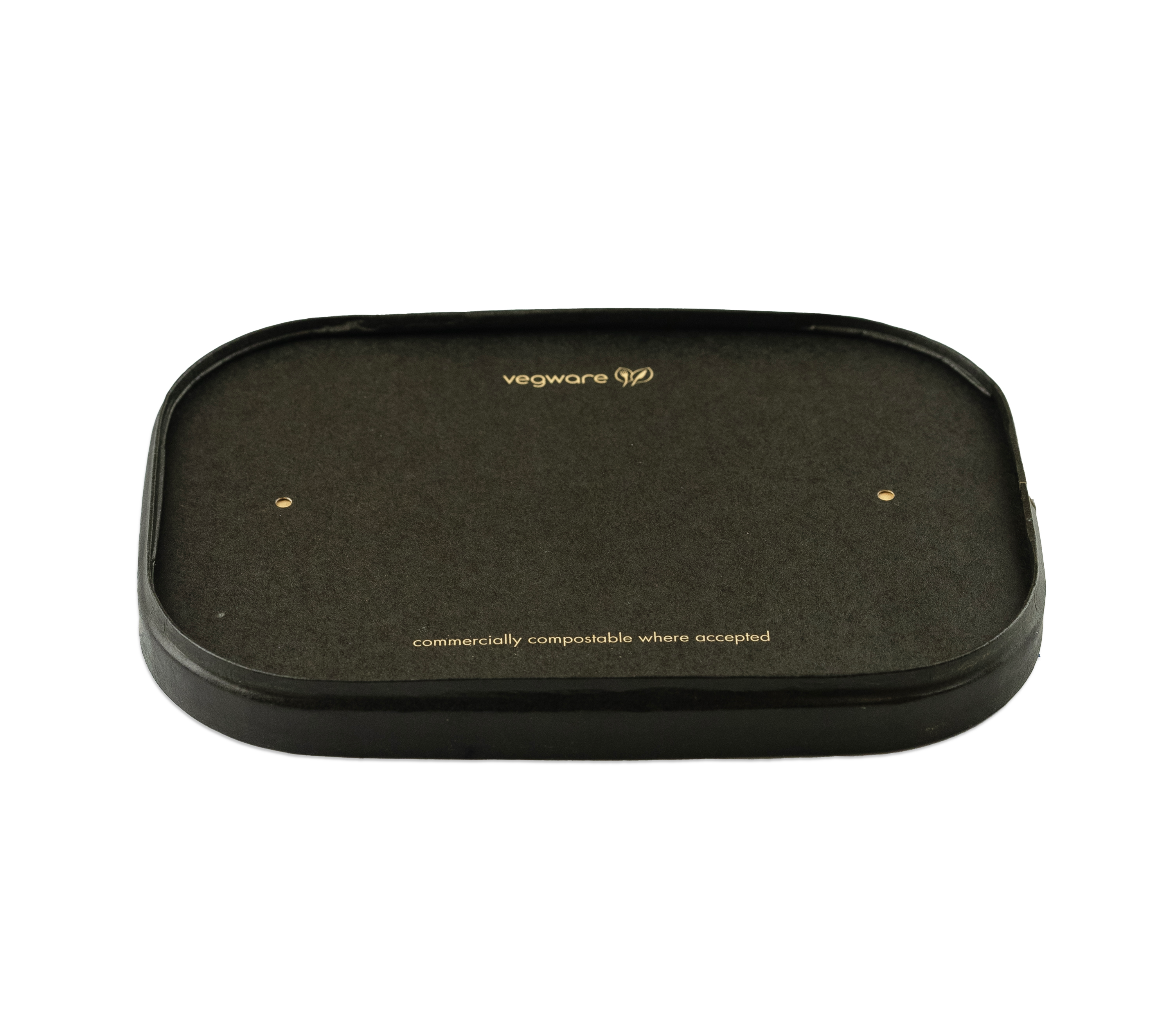 Rectangular black paper lid