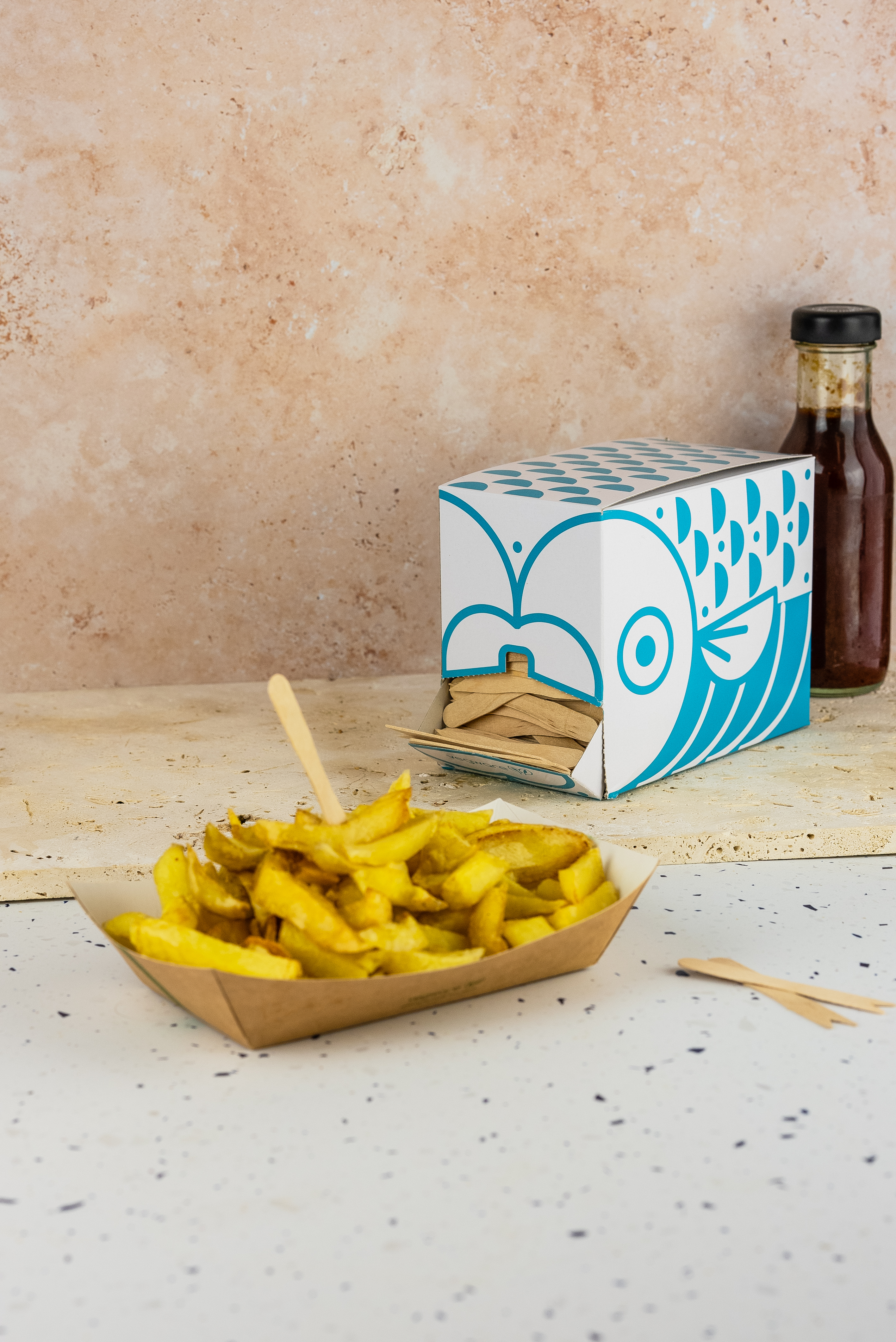 6 x 5in kraft food tray