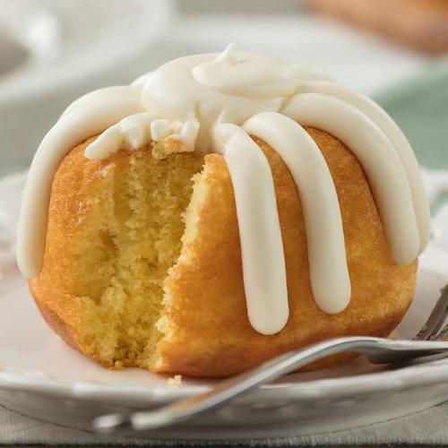 Lemon Bundtlet and signature frosting on top - Shop Bundtlets & Towers