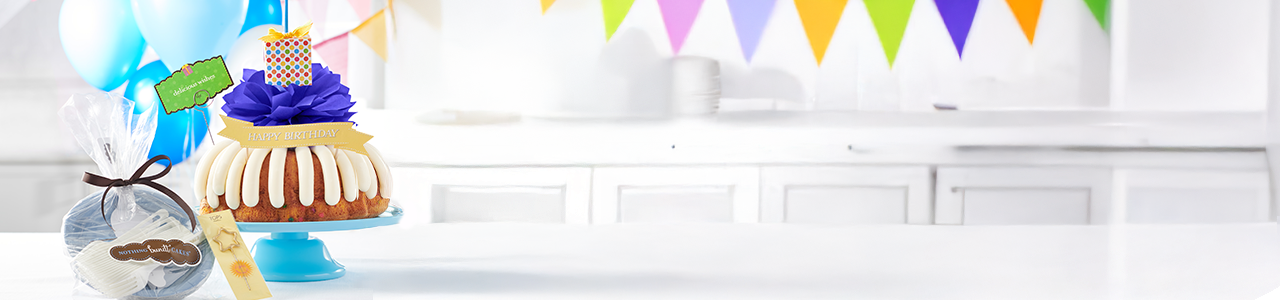 Complete your party featuring Delicious Wishes Bundt Cake