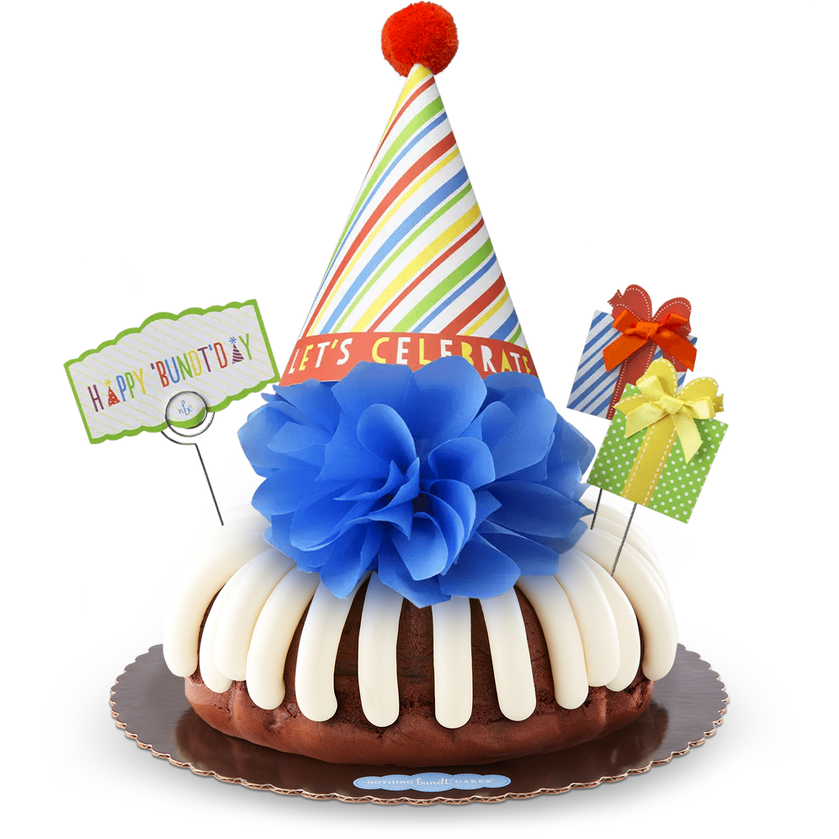Bundt Cake with a Celebration Hat
