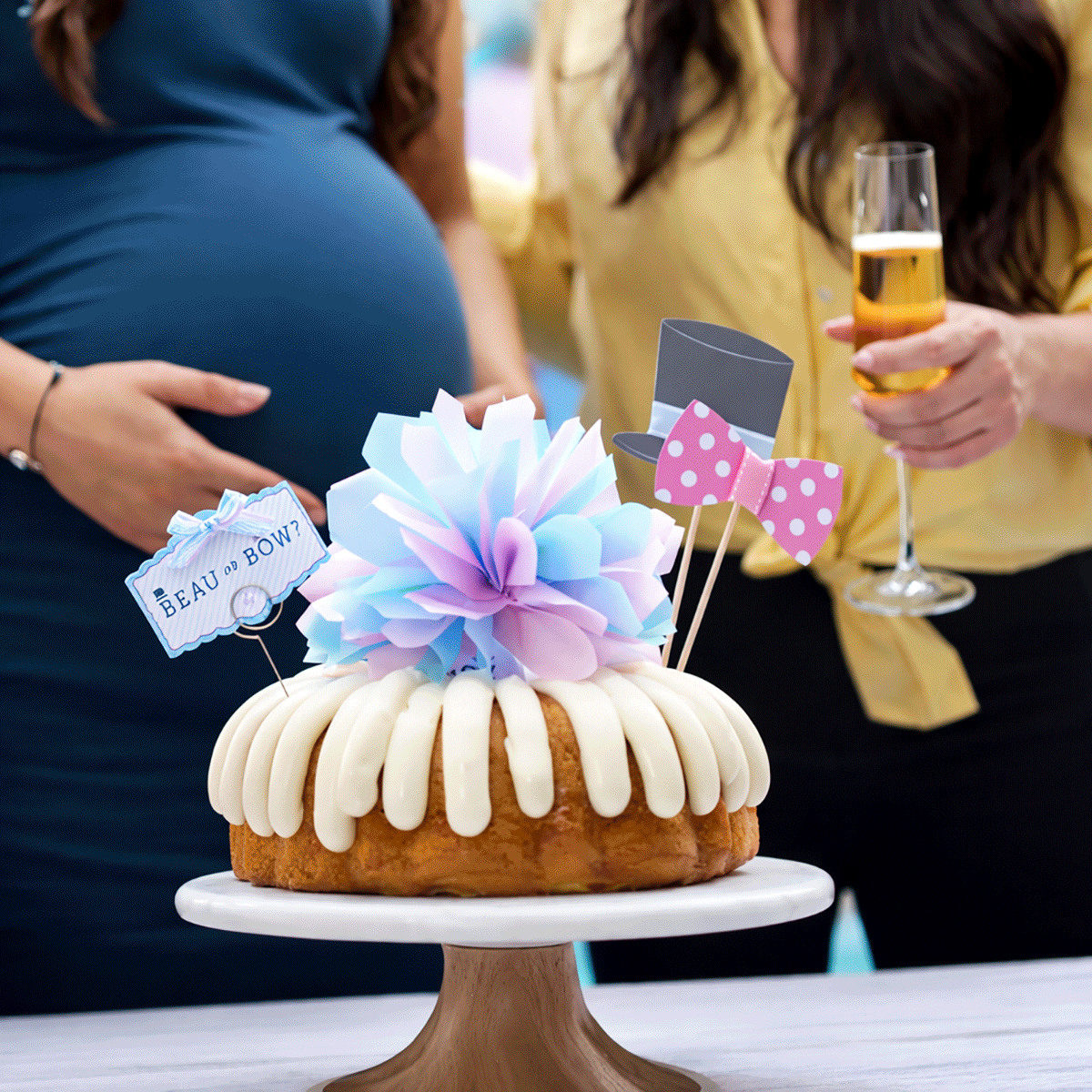 Bundt Cake for Gender Reveal