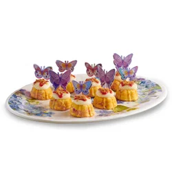 Butterflies Bundtinis with butterfly decorations.
