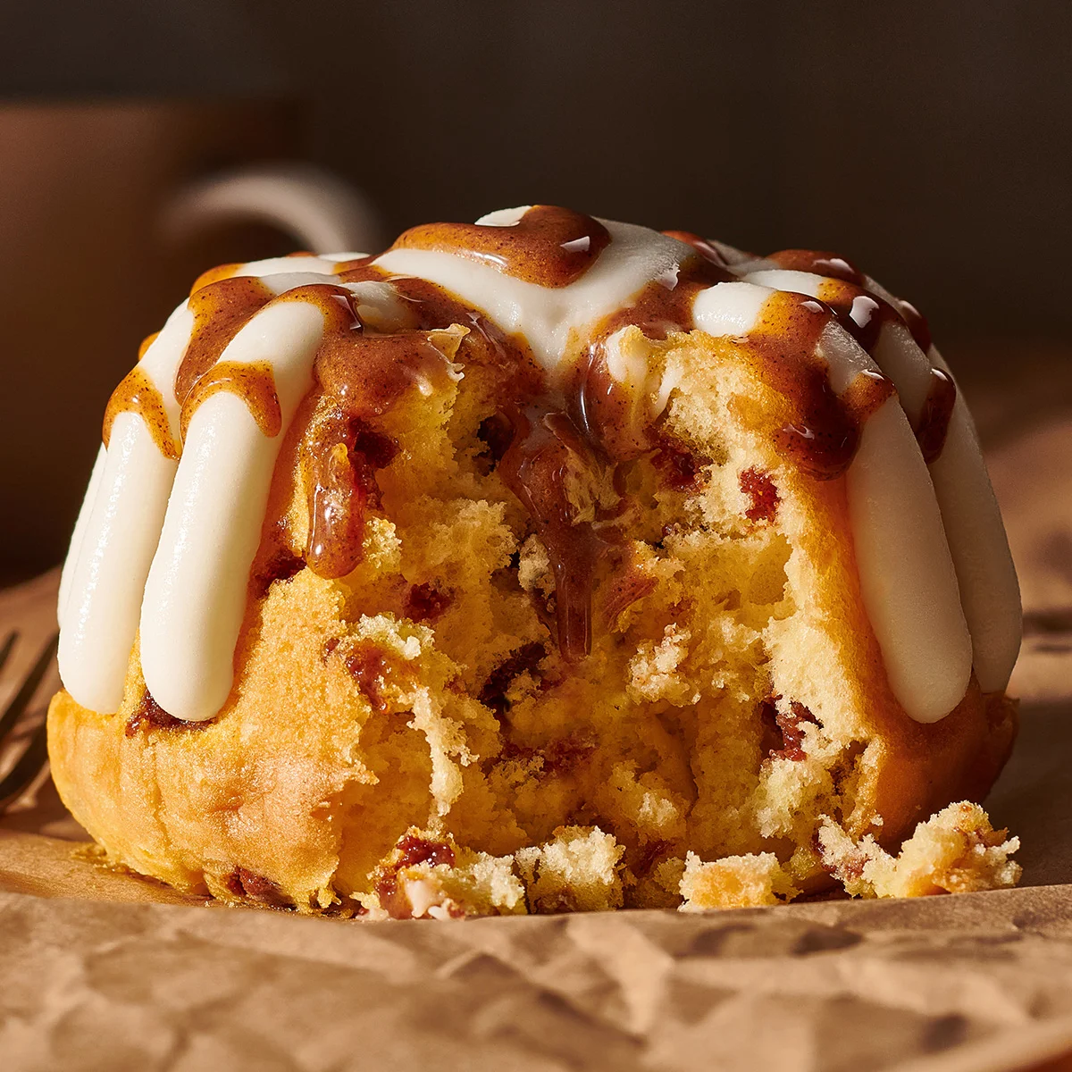 Cinnamon Roll Cake Triple Bundtlet Tower - Nothing Bundt Cakes