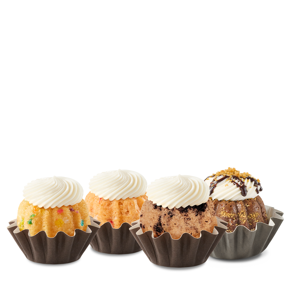 Assorted Bundtinis with 3 each of Confetti, Strawberries & Cream, OREO&reg; Cookies & Cream, S'mores Made With HERSHEY'S.
