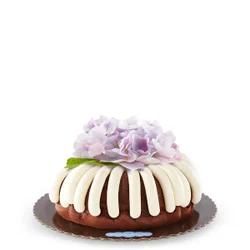 Bundt Cake with Flower in a Nothing Bundt Cakes bakery box.