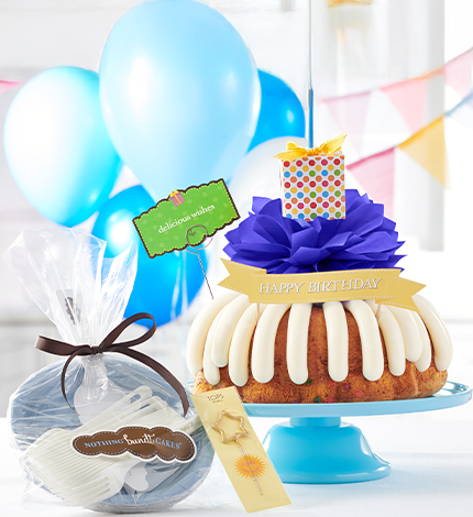 Complete your party featuring Delicious Wishes Bundt Cake
