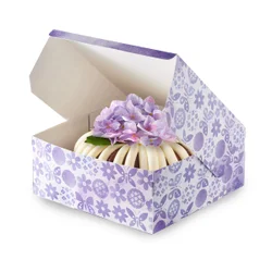 Bundt Cake with Flower in a Nothing Bundt Cakes bakery box.