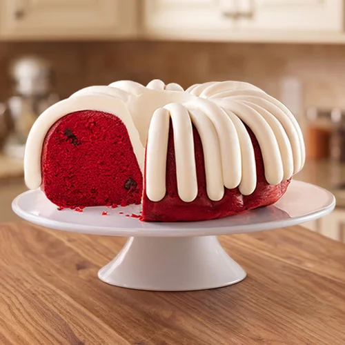 Red Velvet Large Bundt Cake with signature frosting - Shop Bundt Cakes