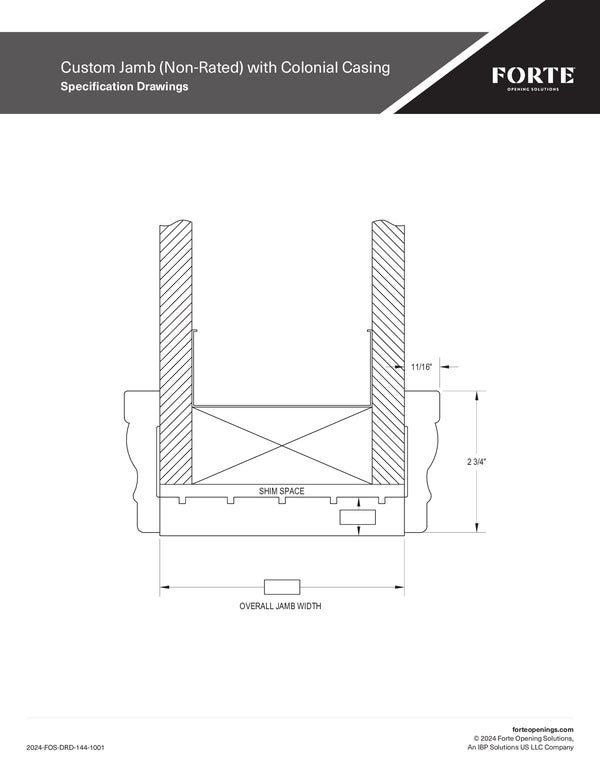 Technical Documents | Forte Opening Solutions