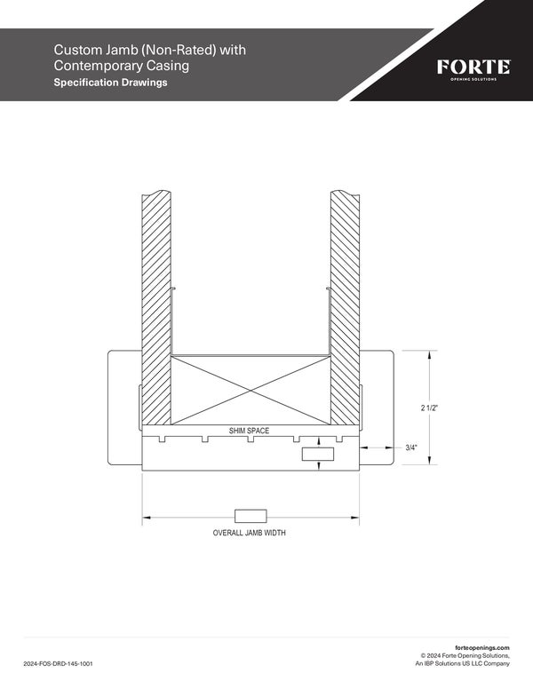 Technical Documents | Forte Opening Solutions