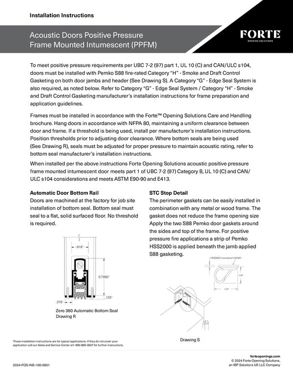 Technical Documents | Forte Opening Solutions