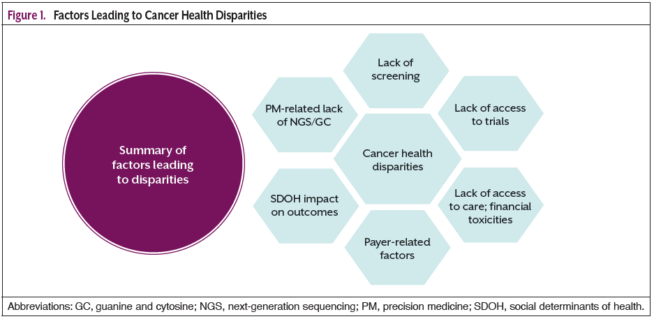Figure 1. Factors Leading to Cancer Health Disparities