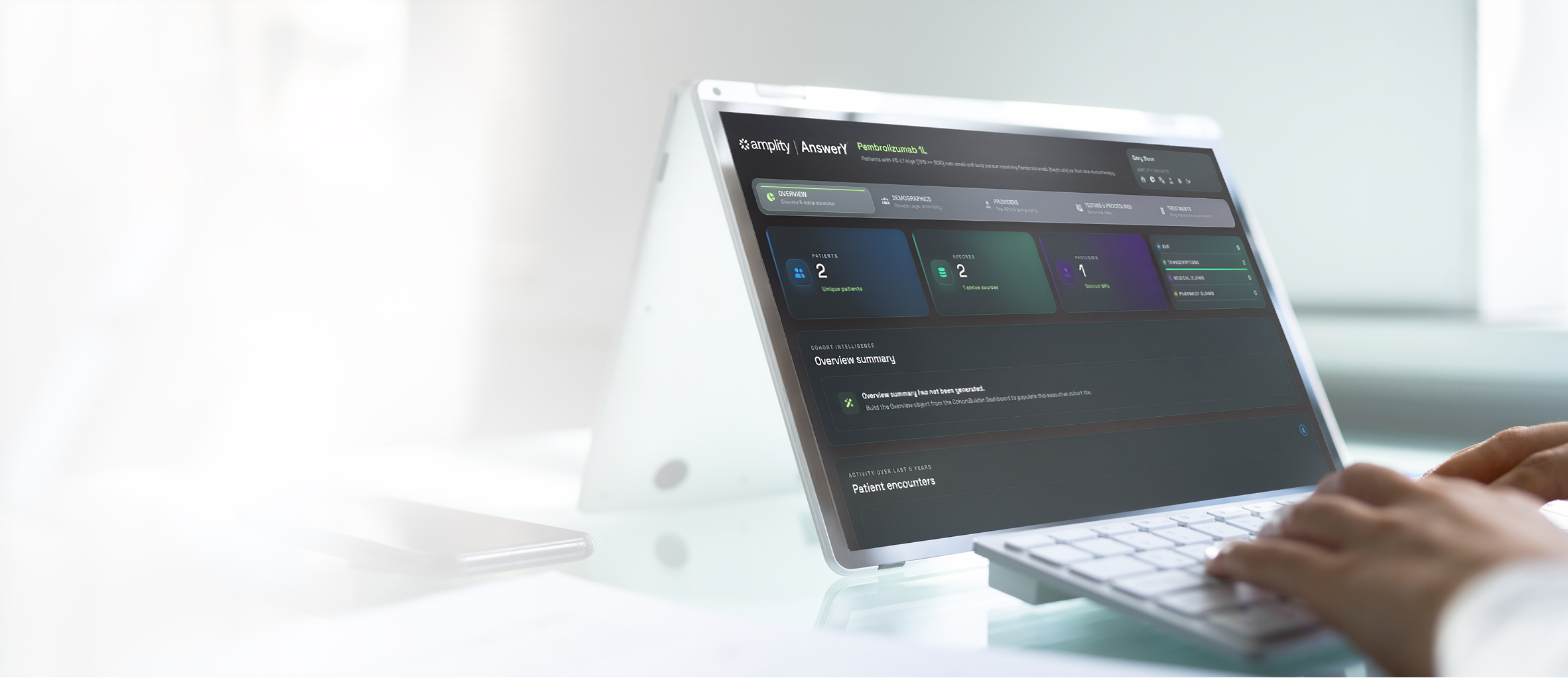 AnswerY displaying on a laptop screen.