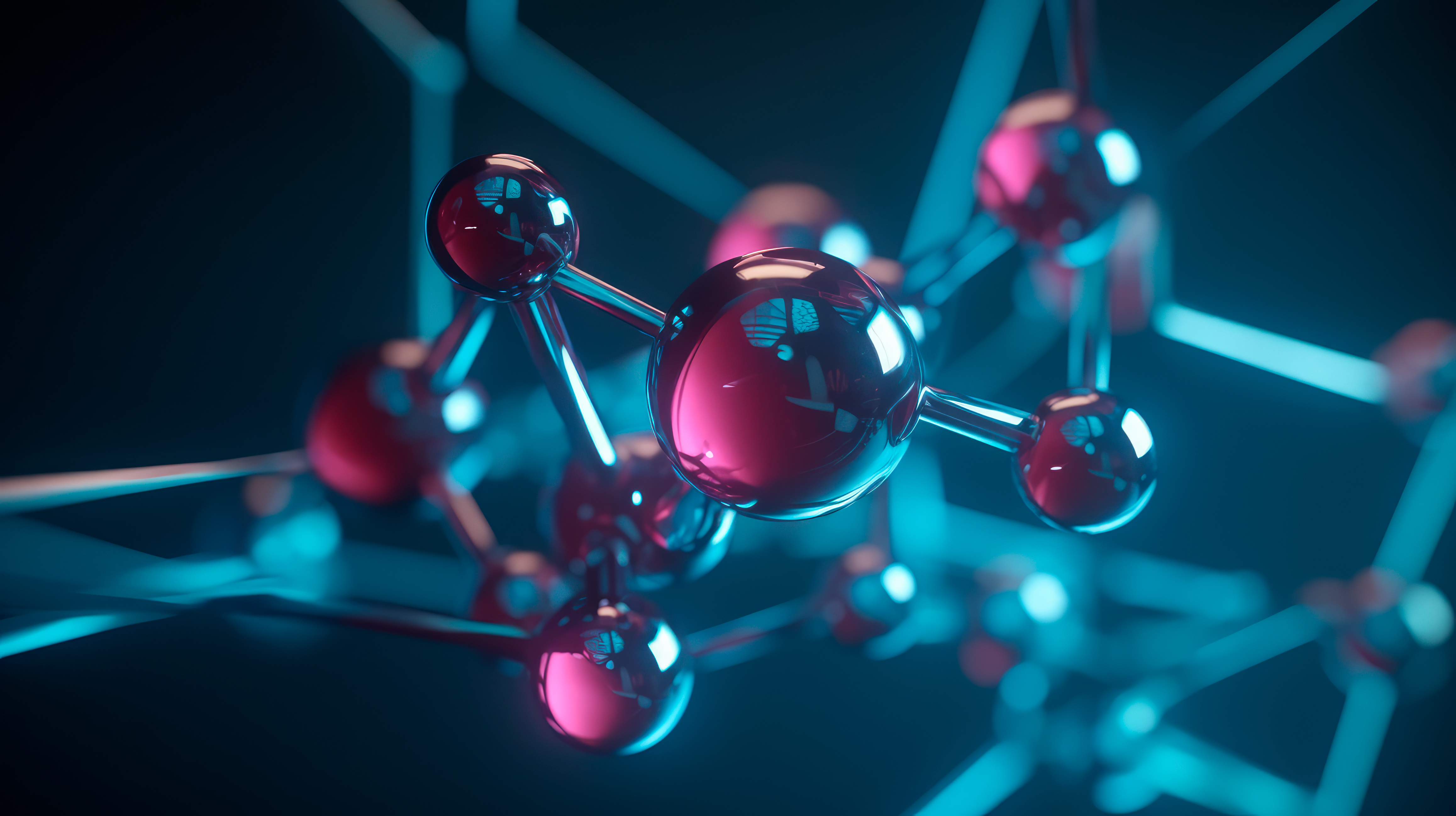 a 3D render of a molecule