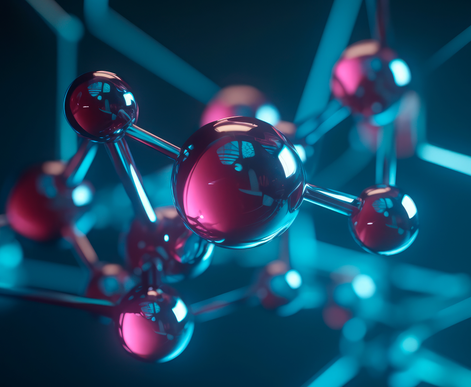 a 3D render of a molecule