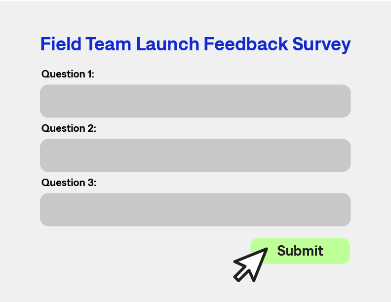 Survey questions graphic illustration
